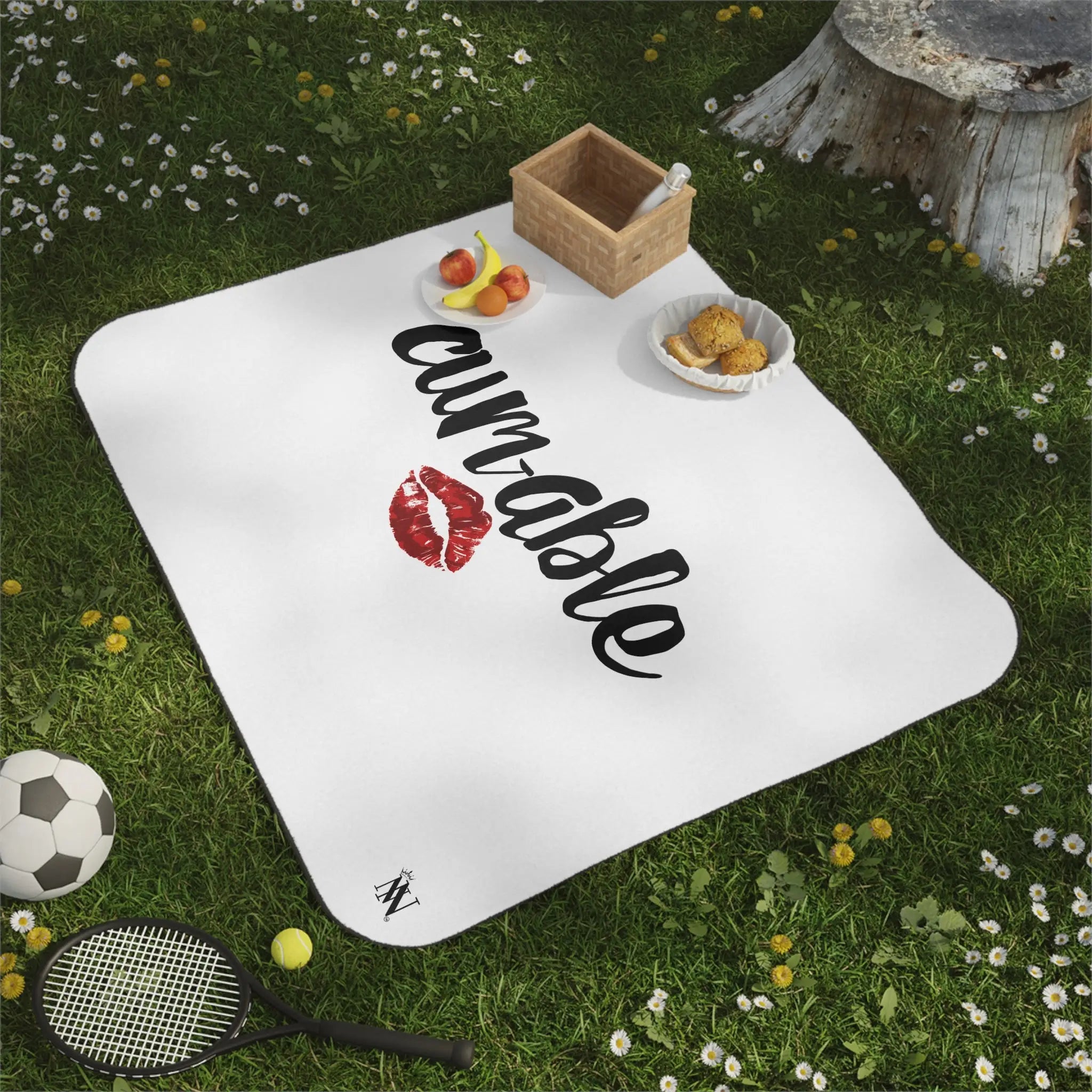 Cum-able Kiss | Mix Match Fun-Flirty Lovers’ Water-Resistant Blankets