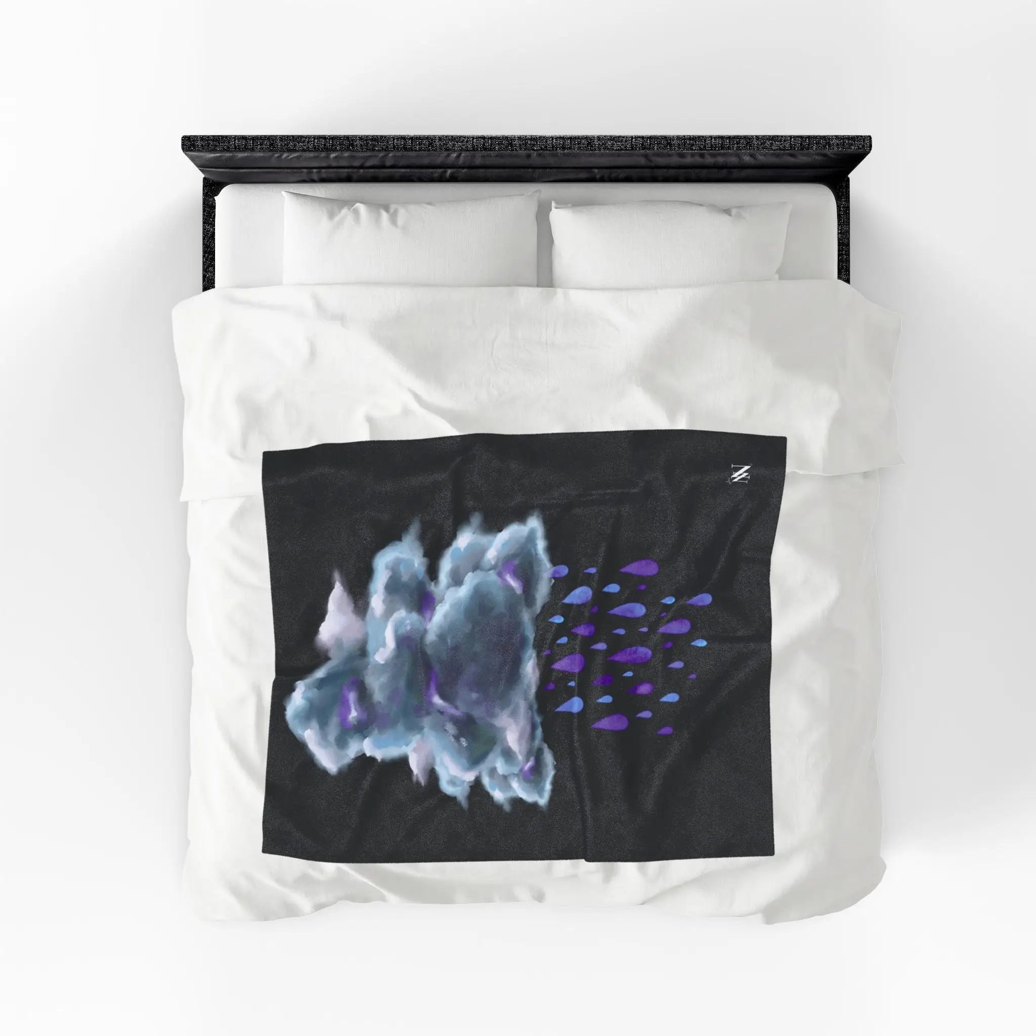Purple Rain Cloud Romantic Gifts Love Blanket