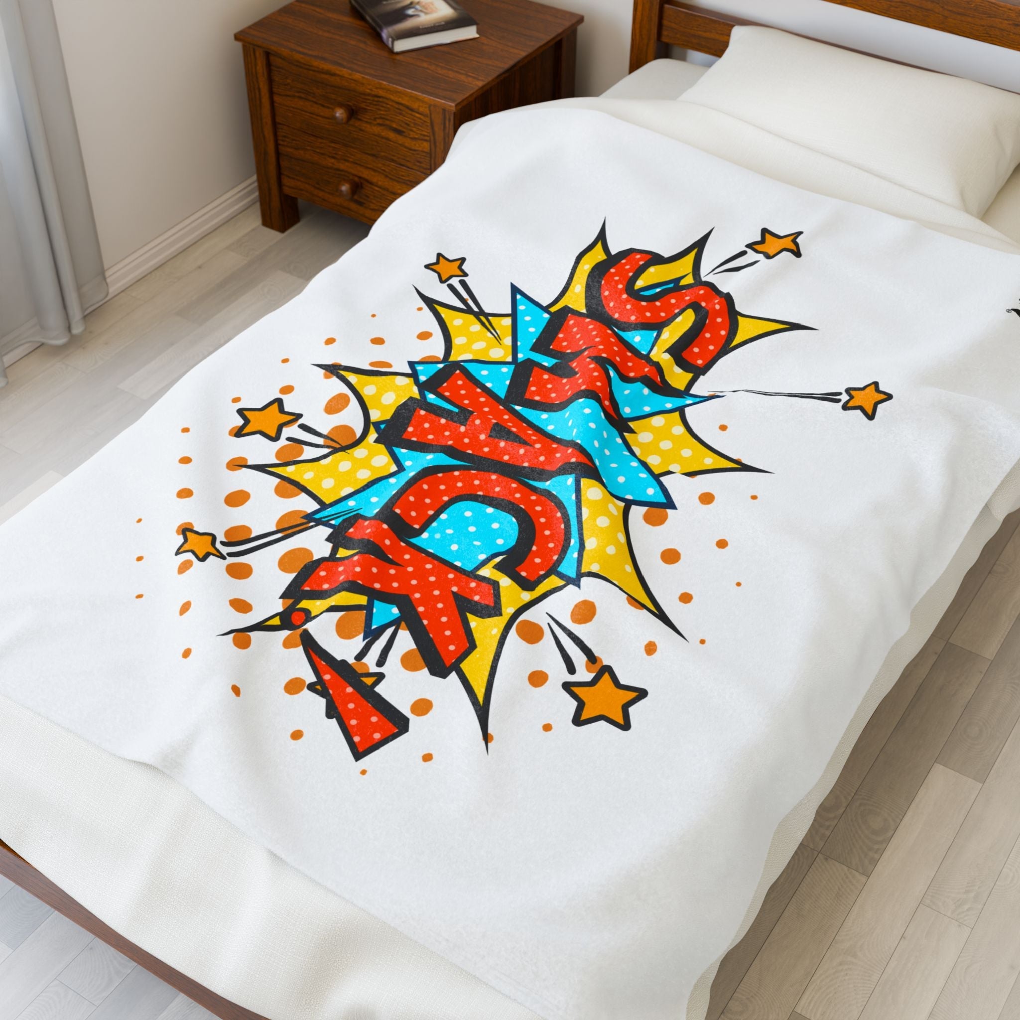 Smack! Cartoon Fun | Mix & Match Velveteen Fun-Flirty Lovers’ Blankets