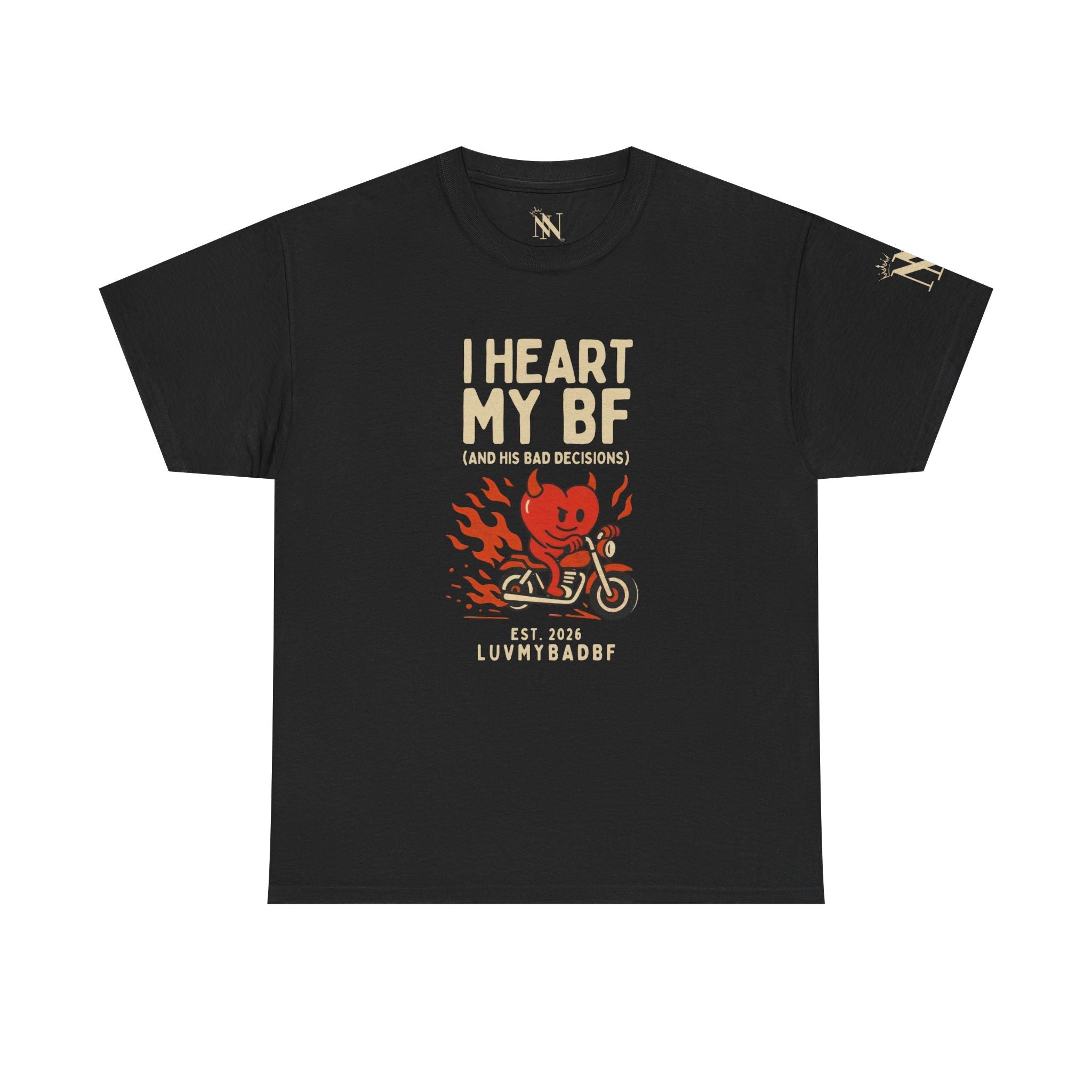 I Heart My BF | Mix & Match Cotton Unisex Fun-Flirty Lovers’ T-Shirts
