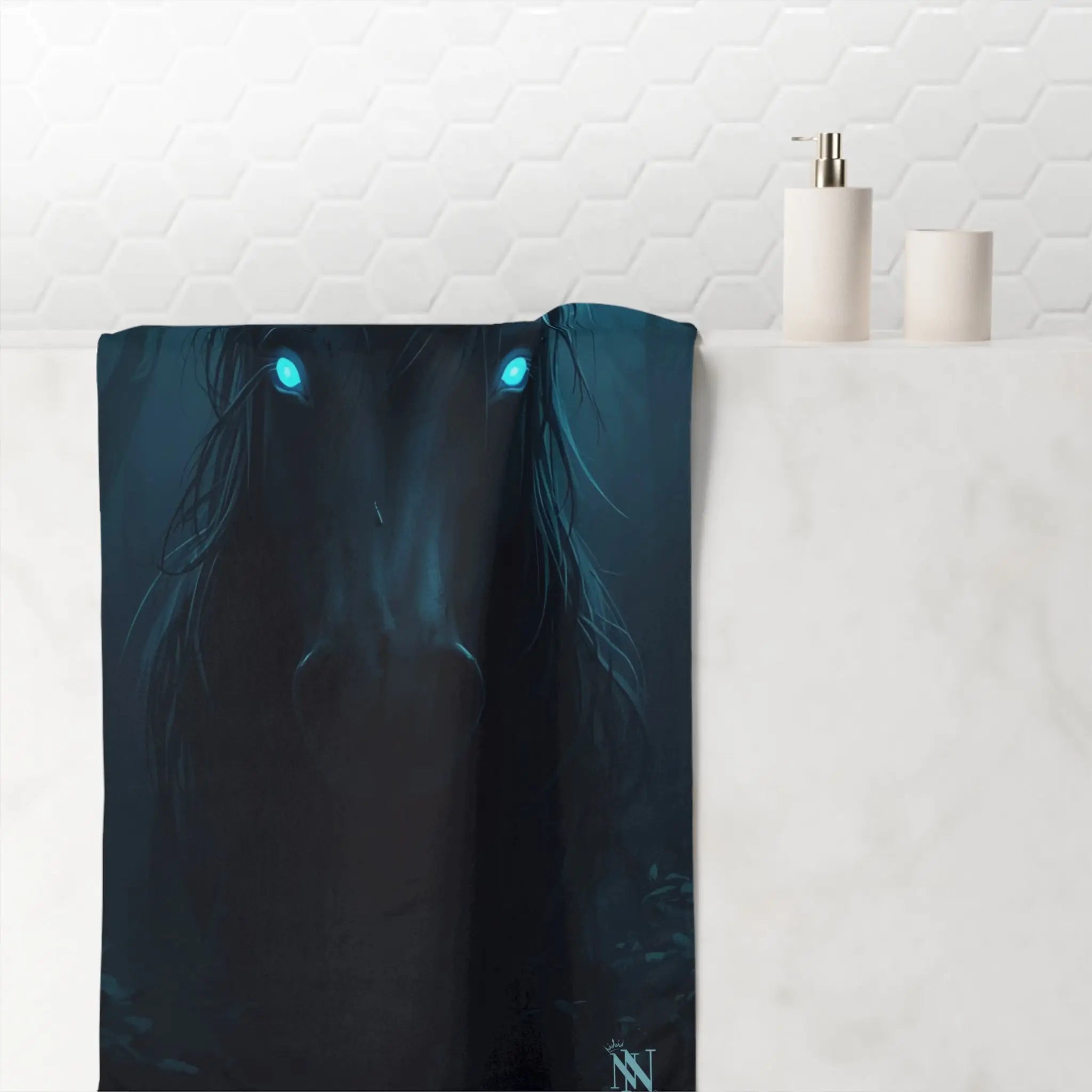 Dark Energy Unicorn Graphic | Mix & Match XL Fun-Flirty Lovers’ Towels