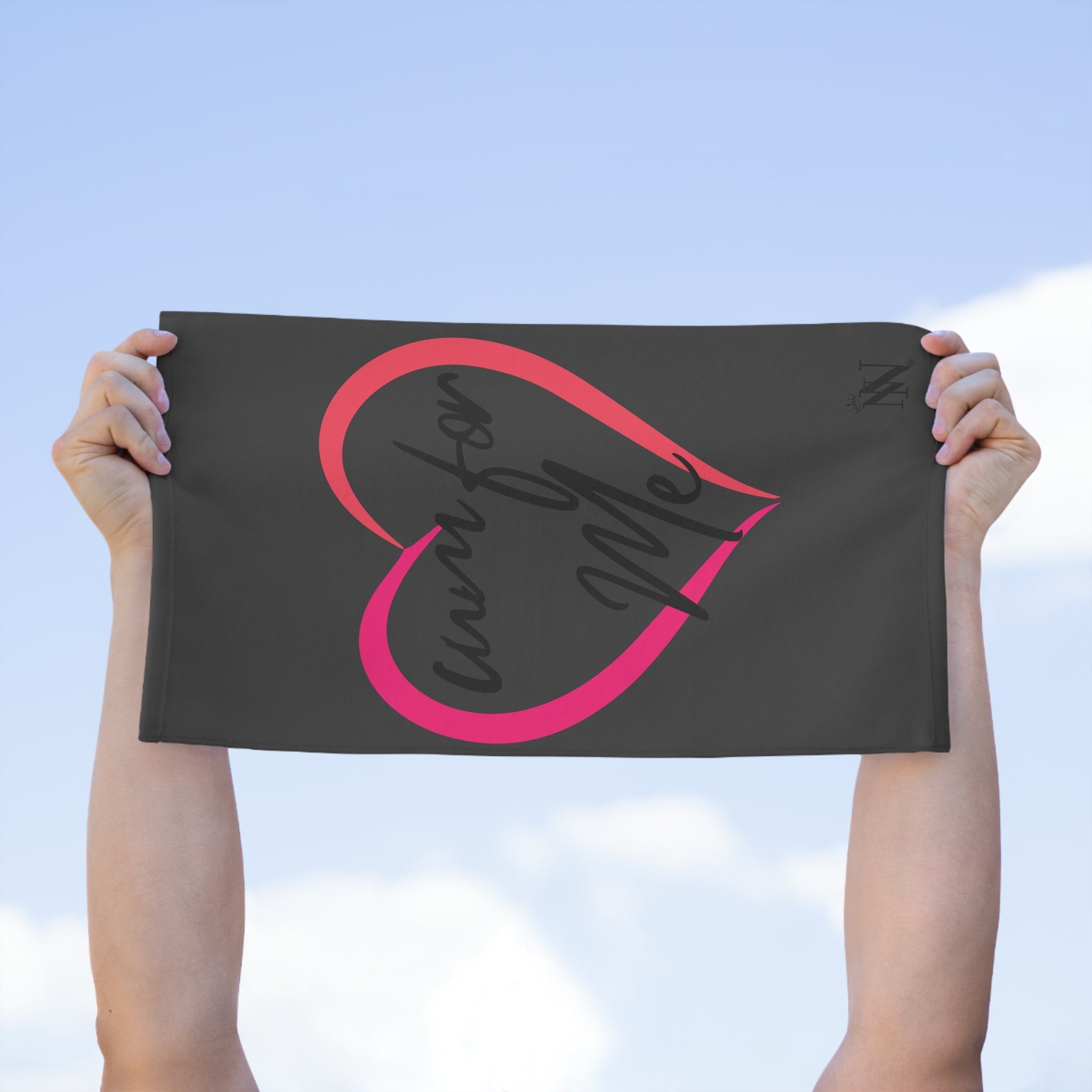 Cum for Me Dark Grey | Mix & Match Soft Fun-Flirty Lovers’ Towels