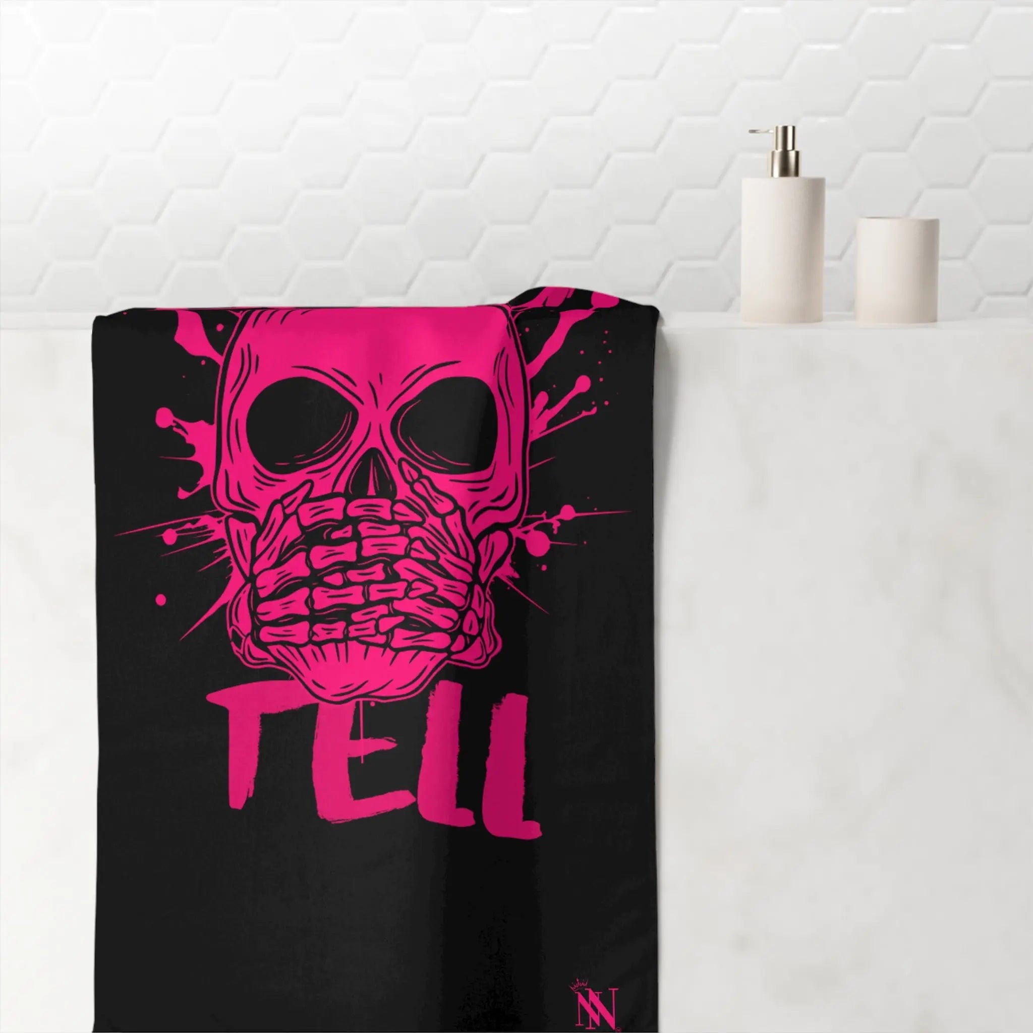 Don’t Tell Skeleton | Nectar Napkins XL Fun-Flirty Lovers’ Towels