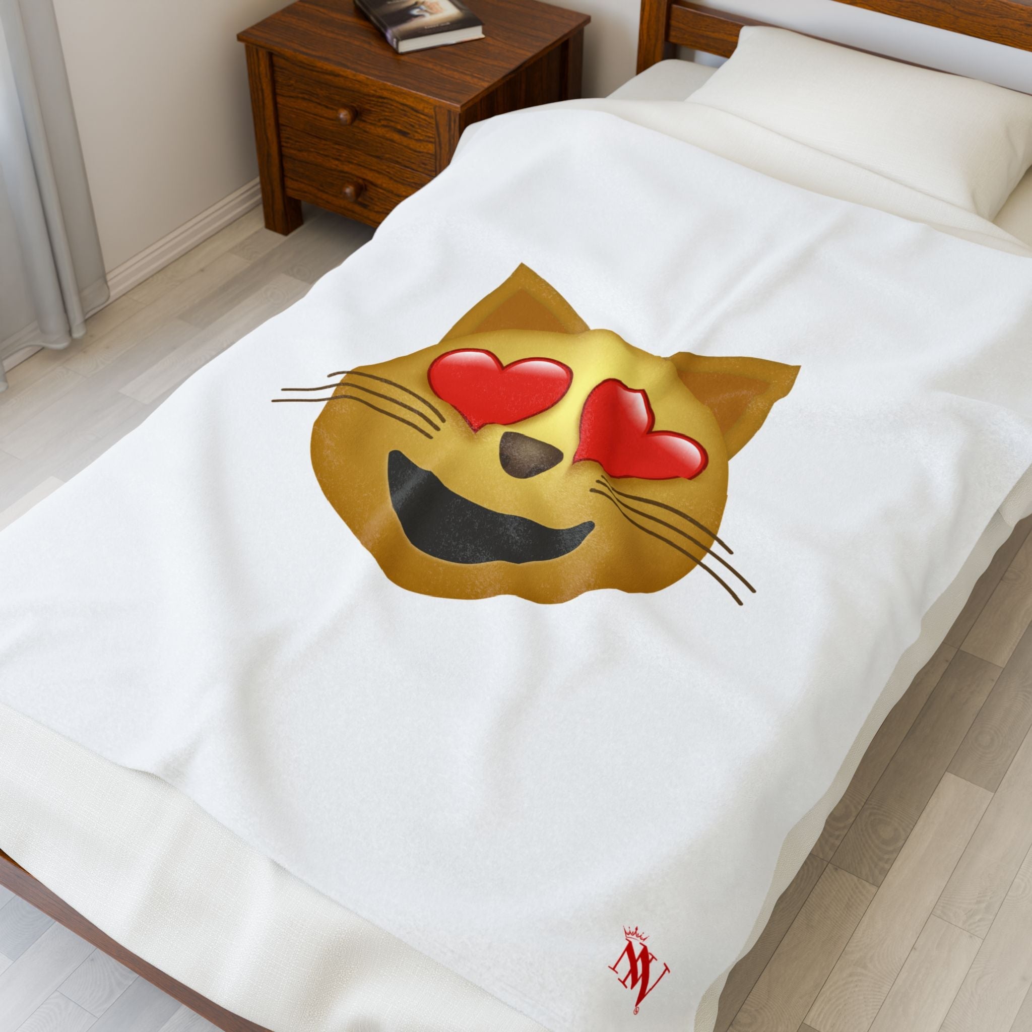 Kitty Love Emoji | Mix & Match Soft Fun-Flirty Lovers’ Blankets