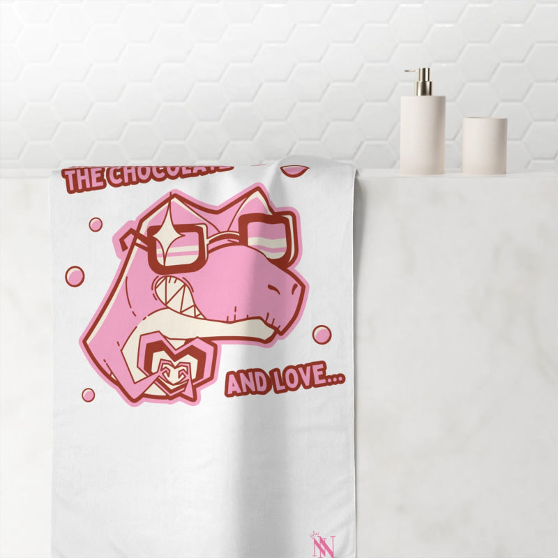 Just Here for the Chocolate | Mix & Match XL Fun-Flirty Lovers’ Towels