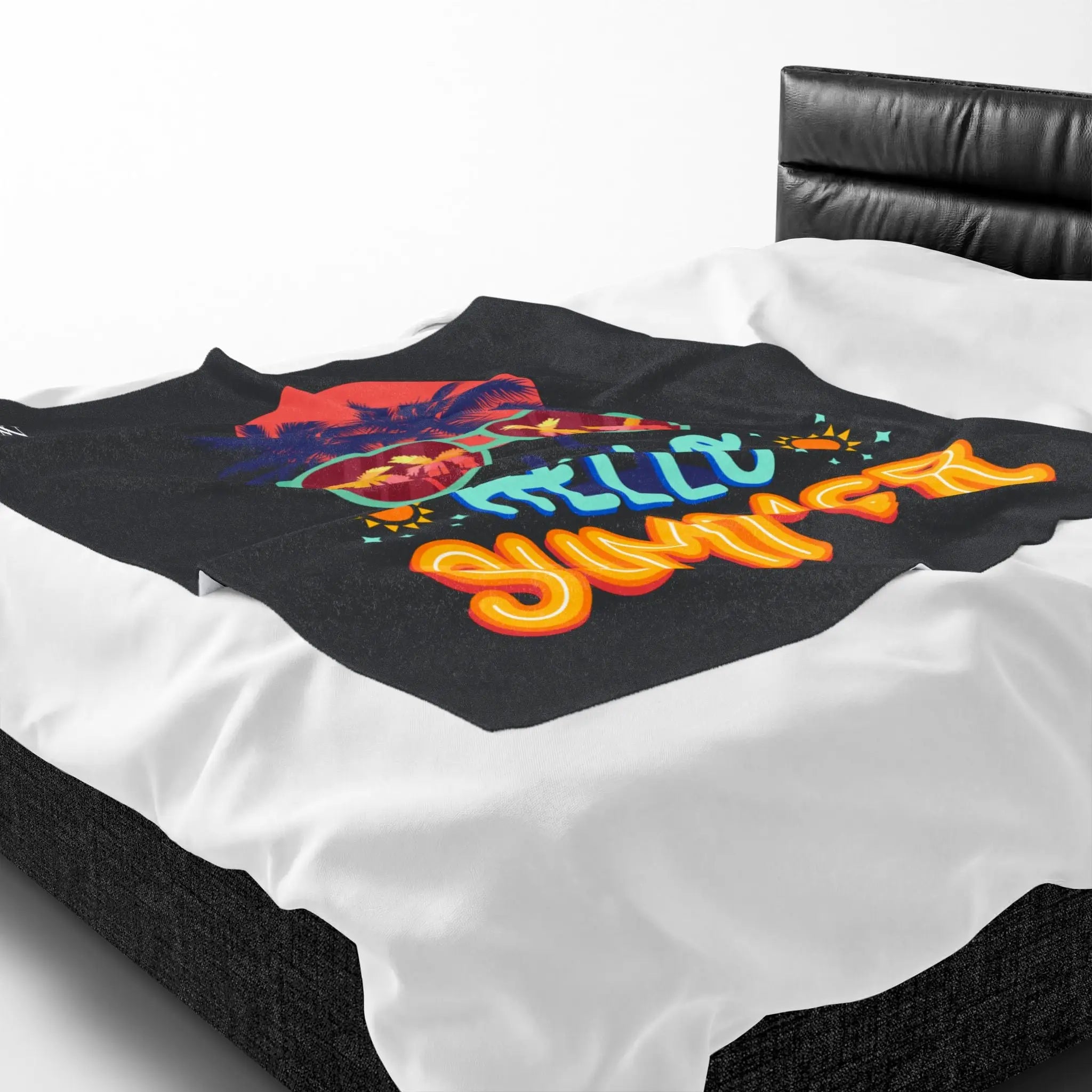 Hello Summer Tropical Sunglasses Blanket