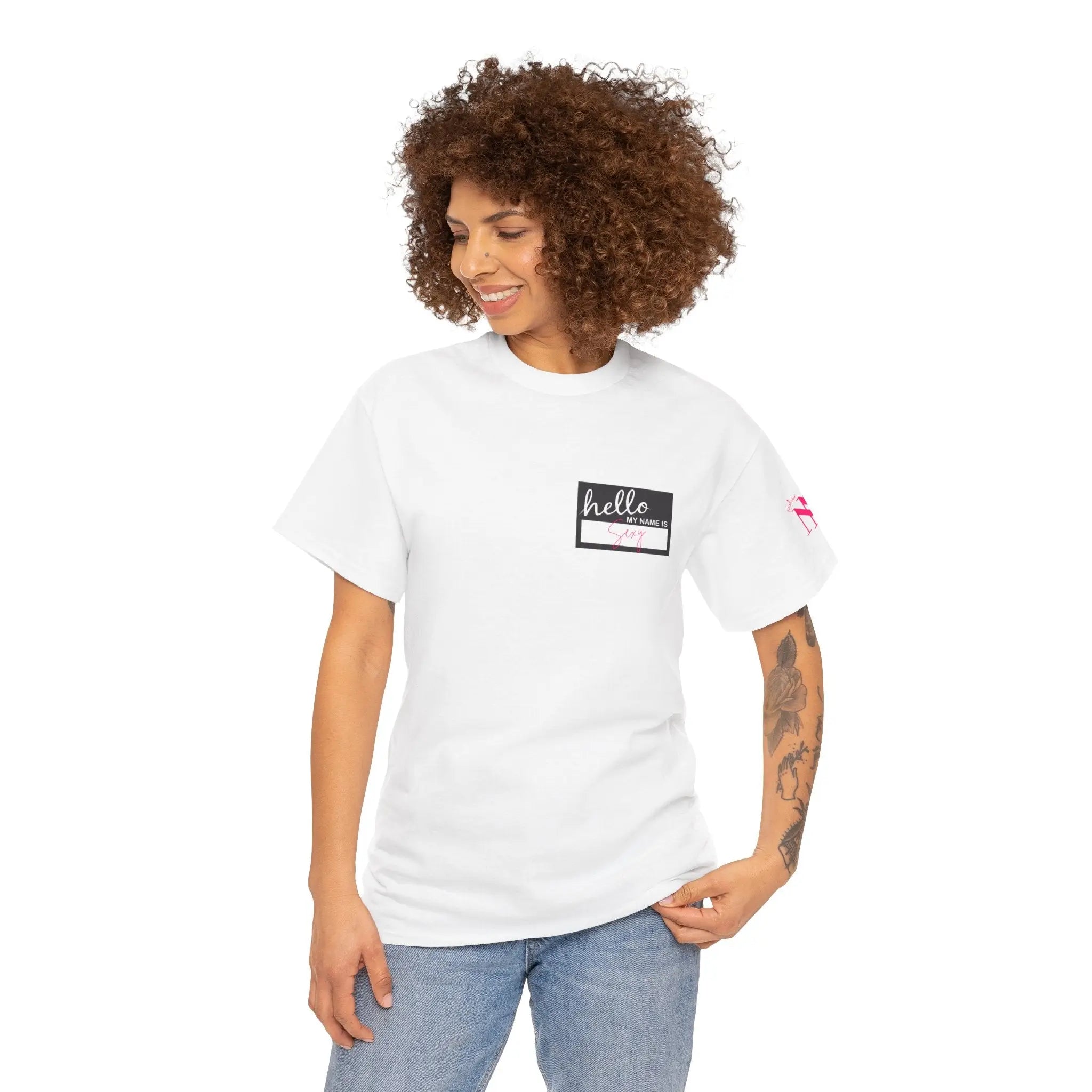 Hello My Name Is Sexy Tag | Mix & Match 100% Cotton Unisex Fun-Flirty Lovers’ Tees