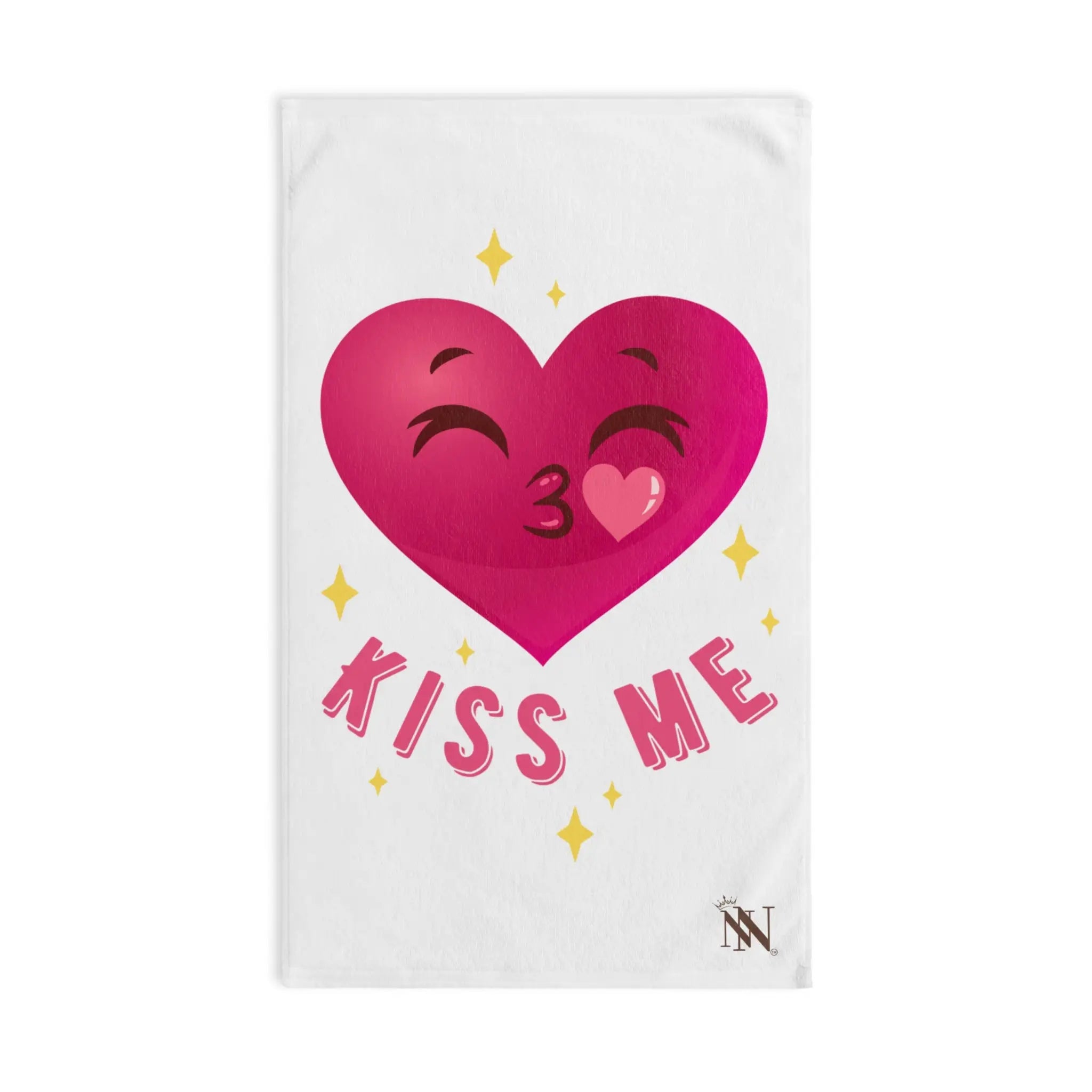 Kiss Me Heart Emoji | Nectar Napkins Classic Fun-Flirty Lovers’ Towels