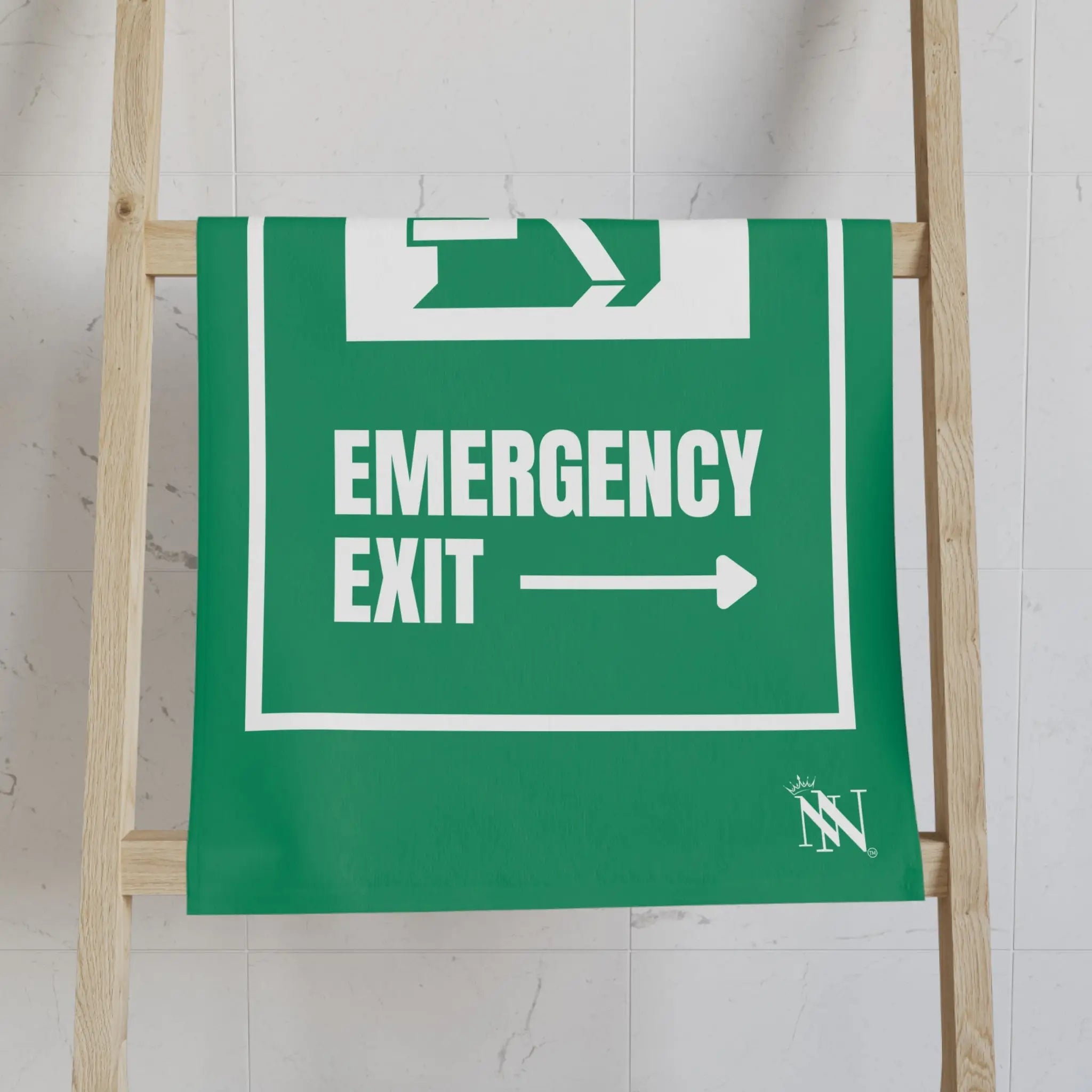 Emergency Exit | Mix & Match Classic Fun-Flirty Lovers’ Towels
