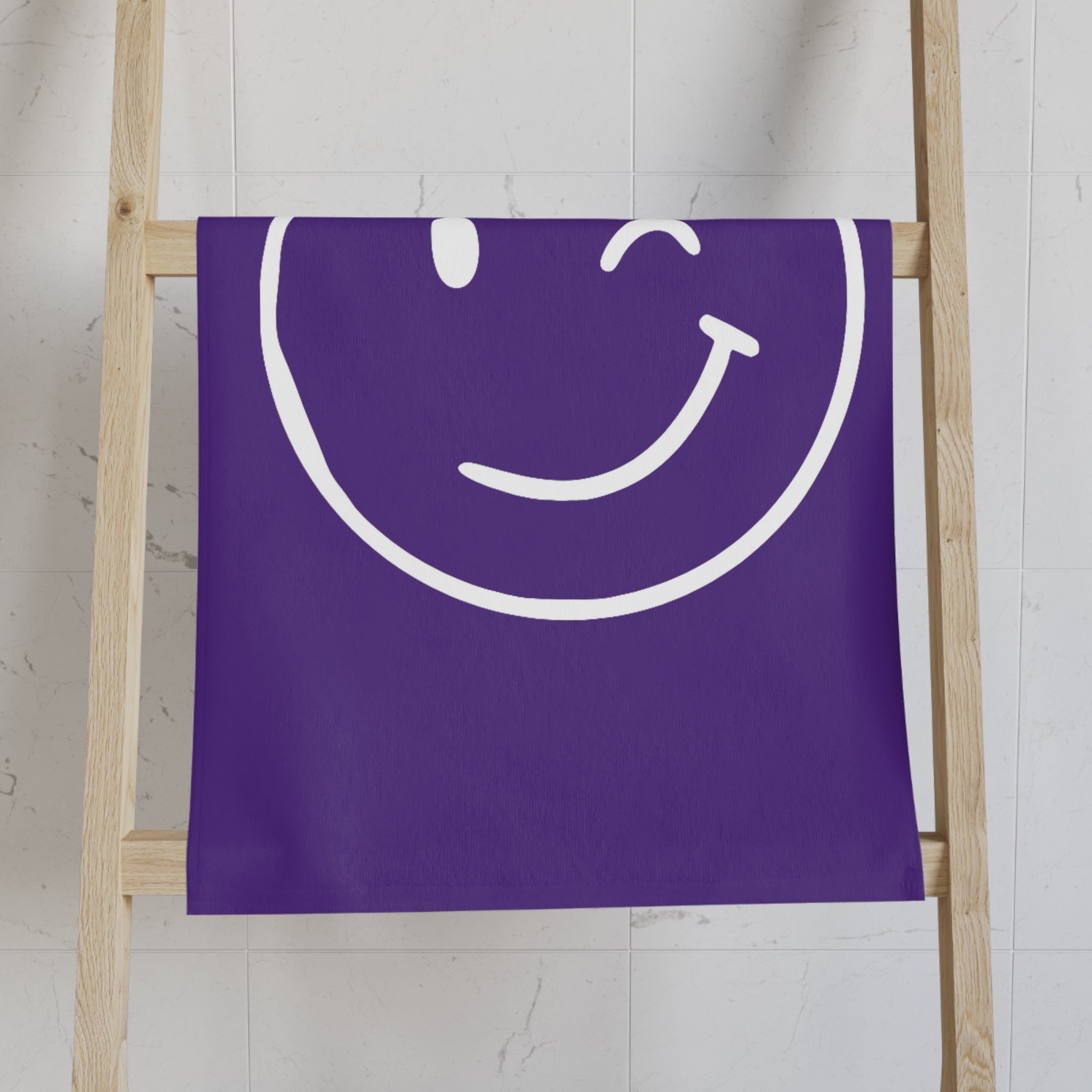 Wink Emoji Purple Cum Towel