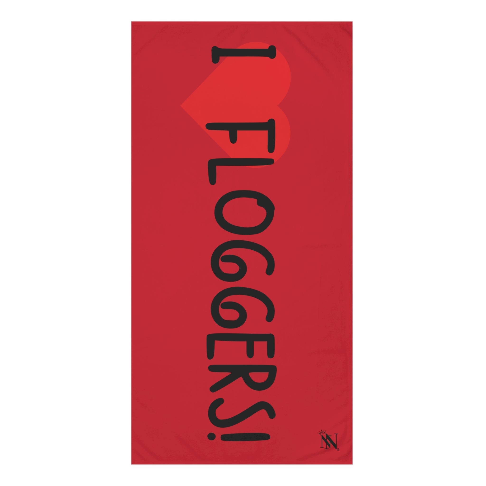 I Love Floggers! Red | Mix & Match XL Fun-Flirty Lovers’ Towels