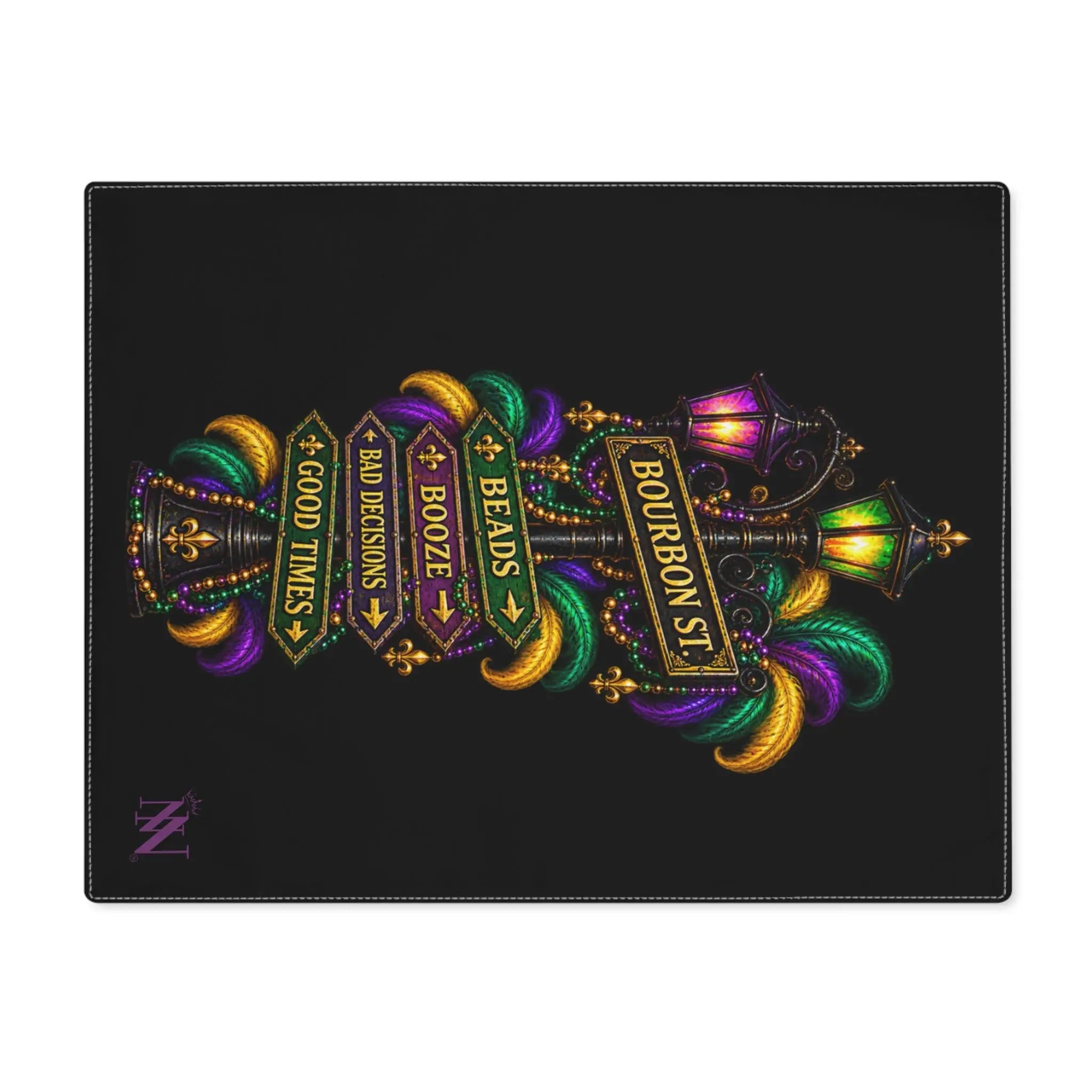 Bourbon St. Sign Bad Decisions Sex Toy Mat