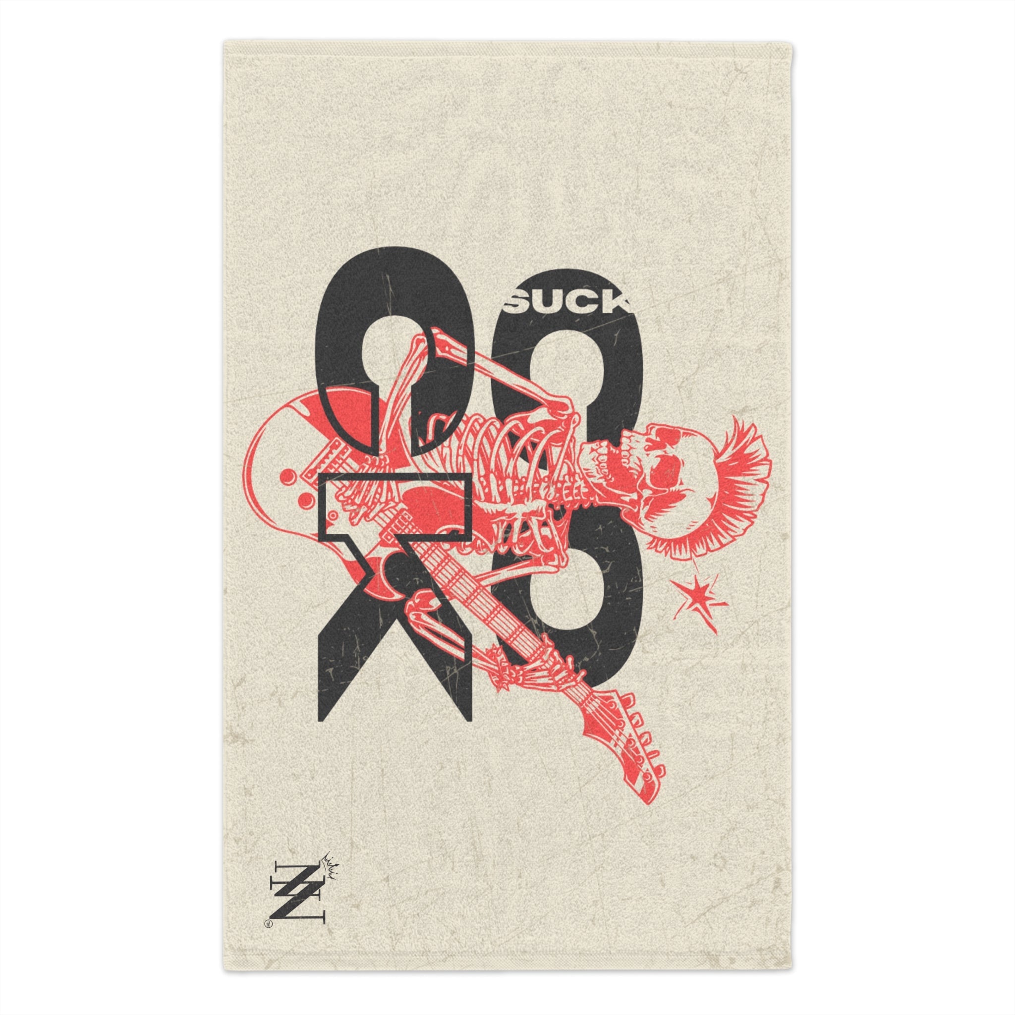 Suck Cock Skull Rocker Sex Towel