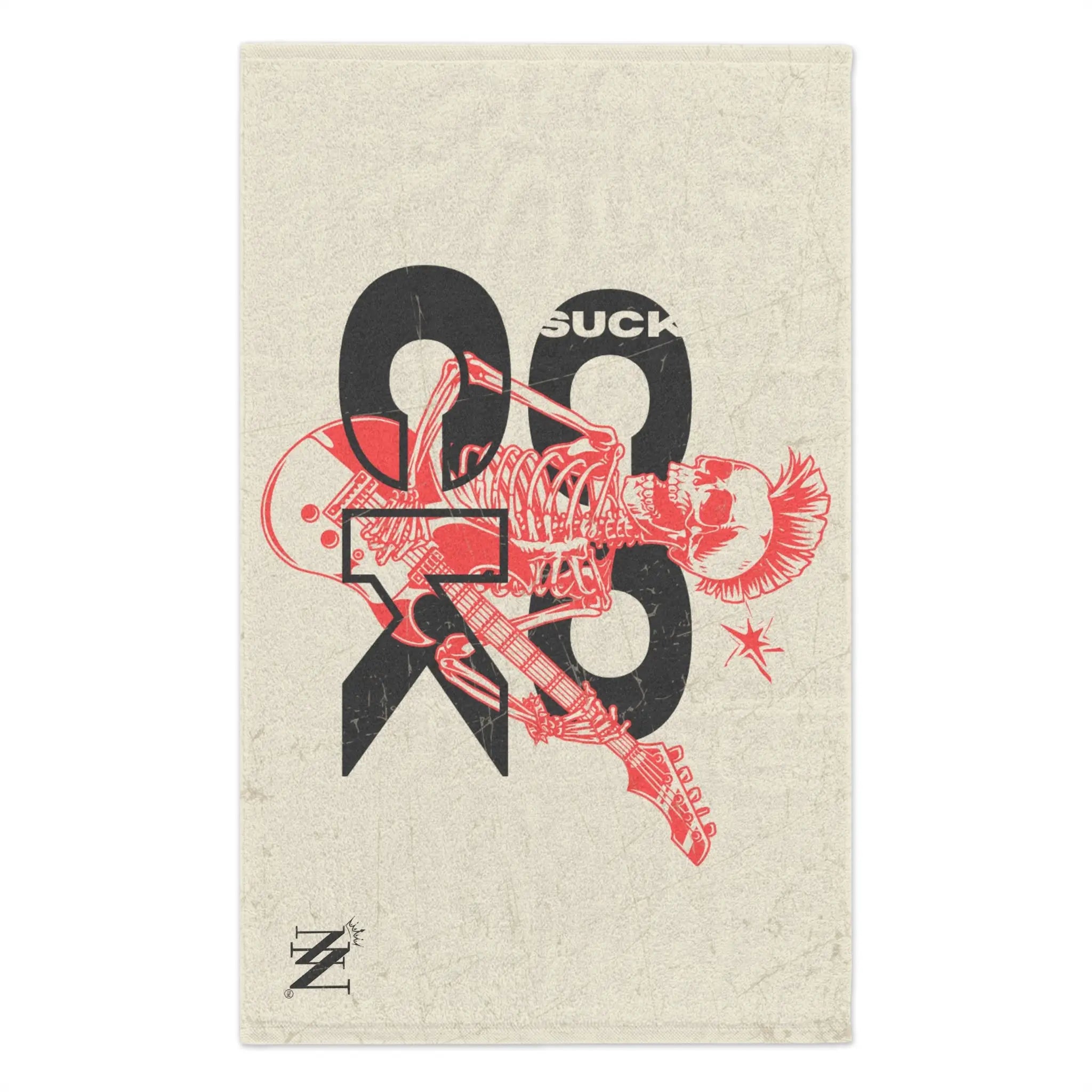 Suck Cock Skull Rocker Sex Towel