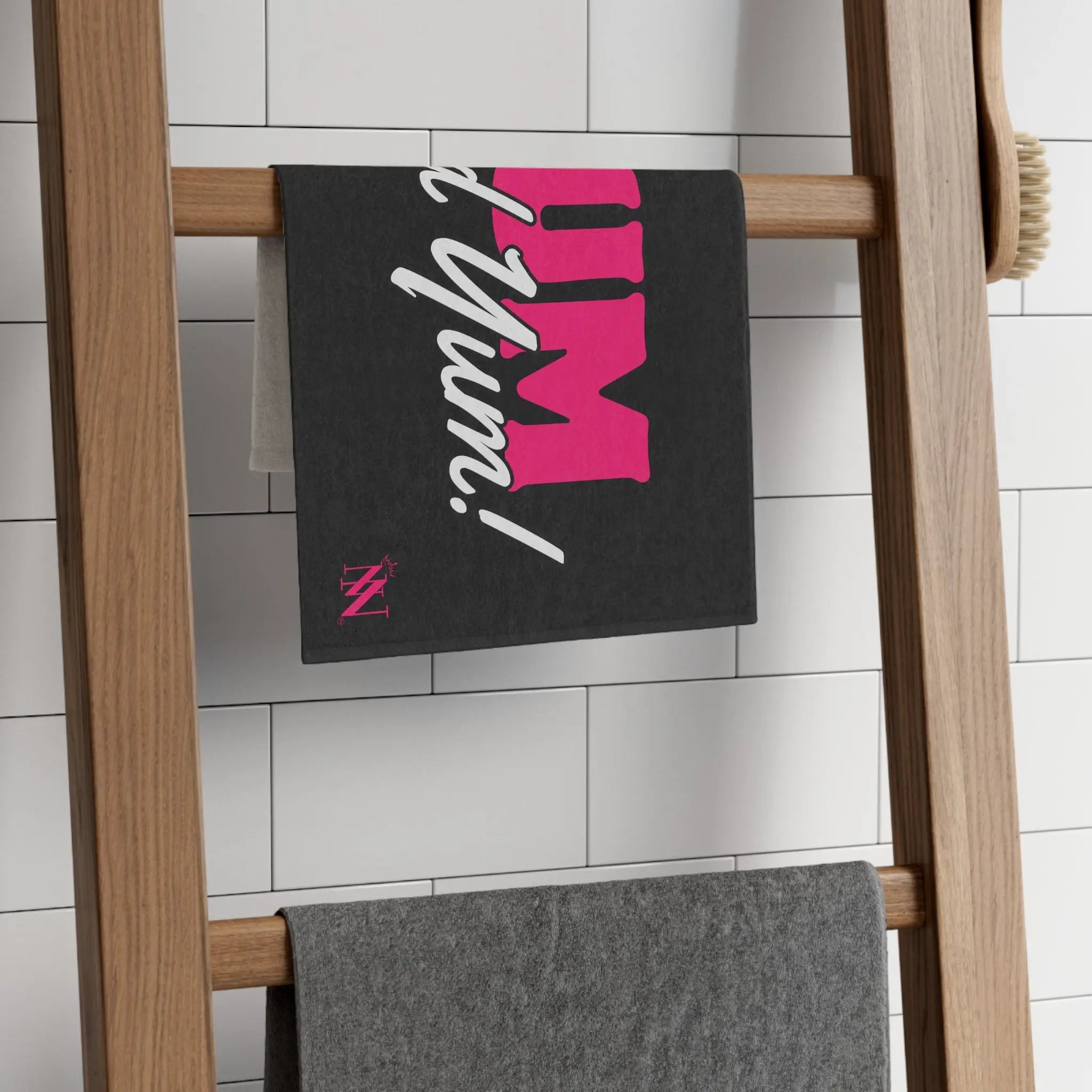 Yum and Yum! Black Mix & Match Soft Sex Towels | Flirty Lovers’ Gifts
