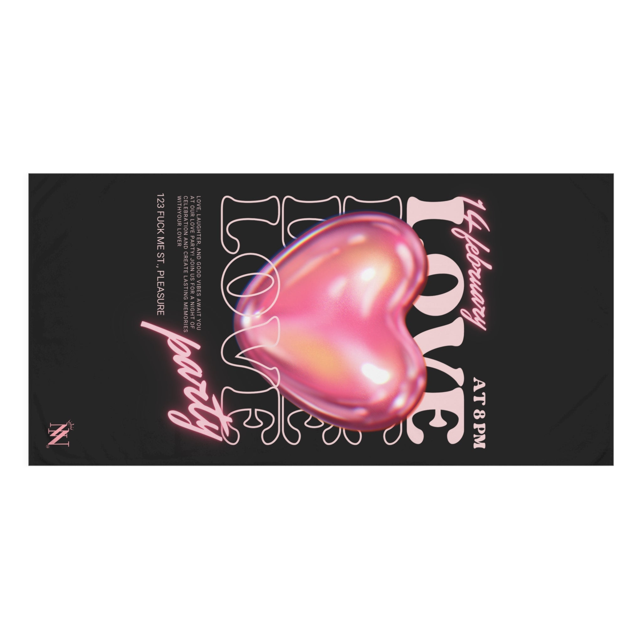Love Party | Mix & Match Naughty XL Fun-Flirty Lovers’ Towels