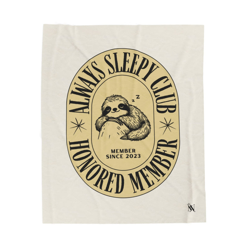 Always Sleepy Club Sloth | Mix & Match Soft Fun-Flirty Lovers’ Blankets