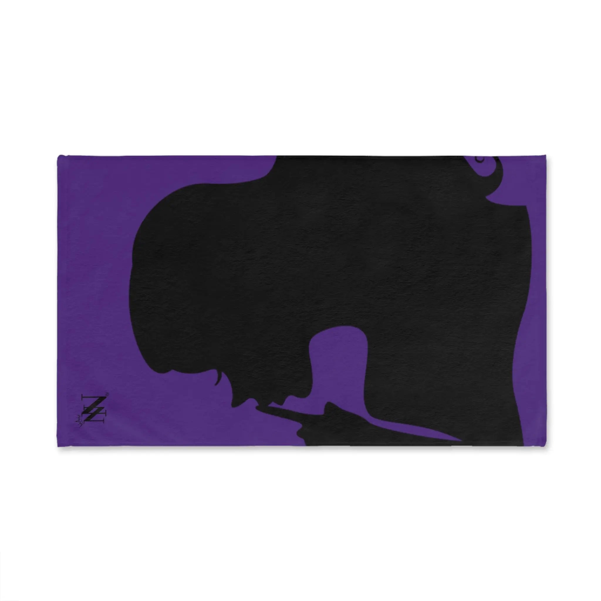 SHHH Girl Silhouette Purple | Mix & Match Classic Fun-Flirty Lovers’ Towels