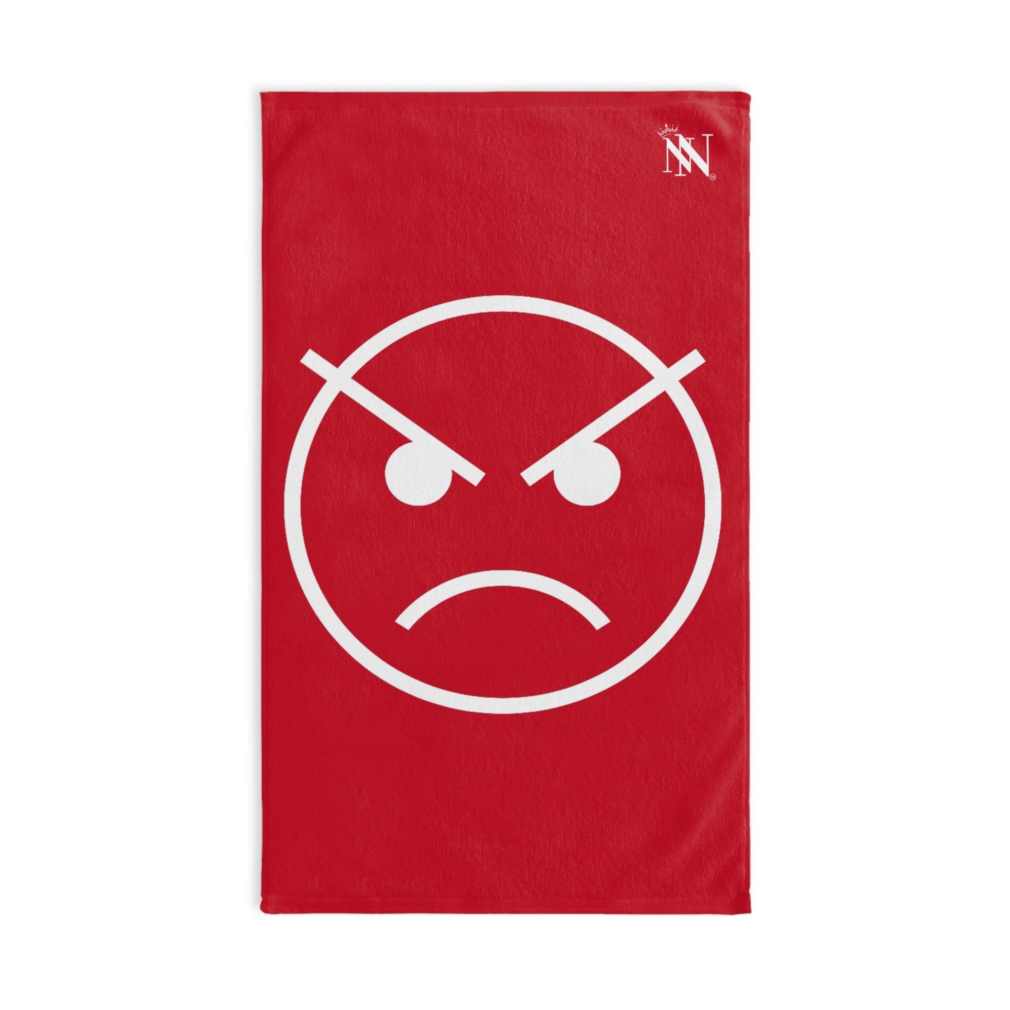 Angry Emoji Red | Mix & Match Classic Fun-Flirty Loversâ Towels