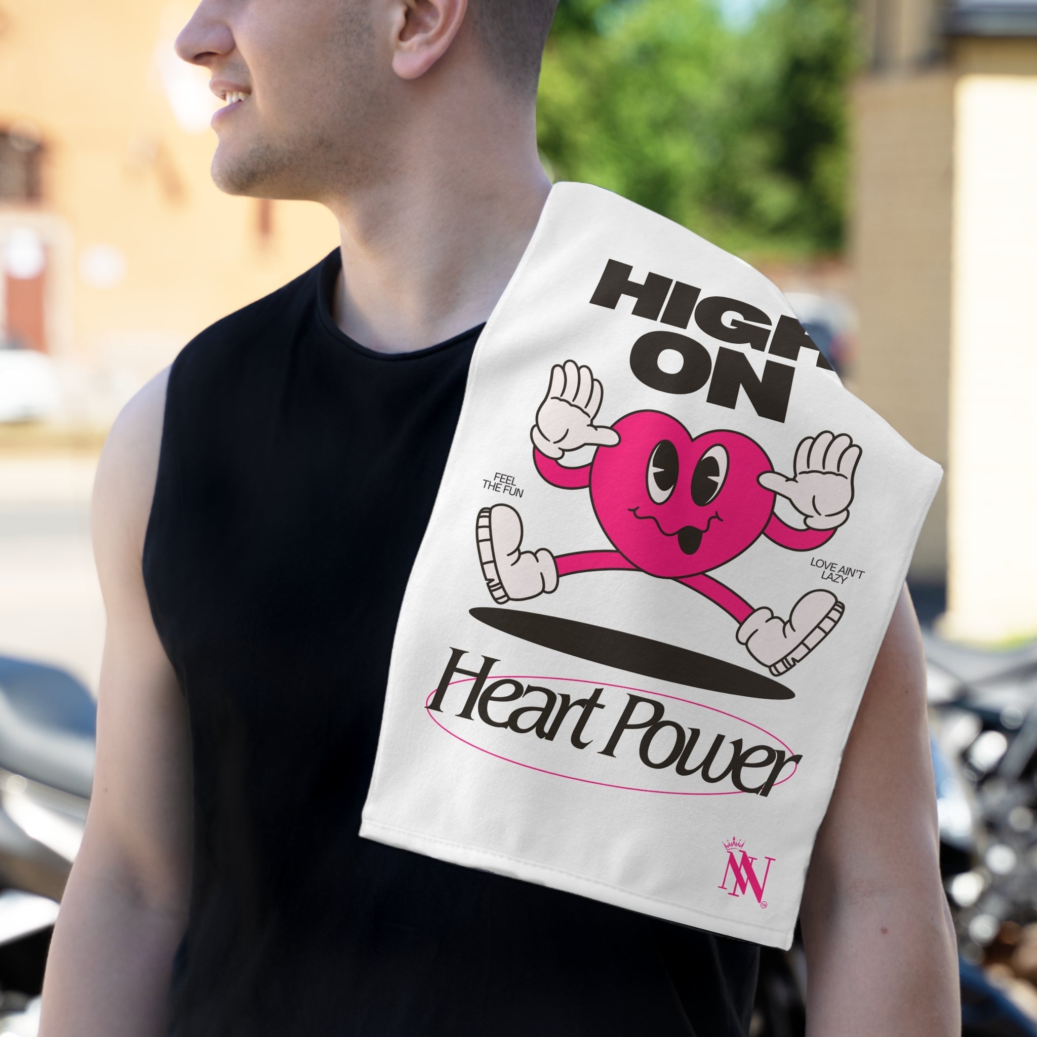 High on Heart Power | Mix & Match Soft Fun-Flirty Lovers’ Towels