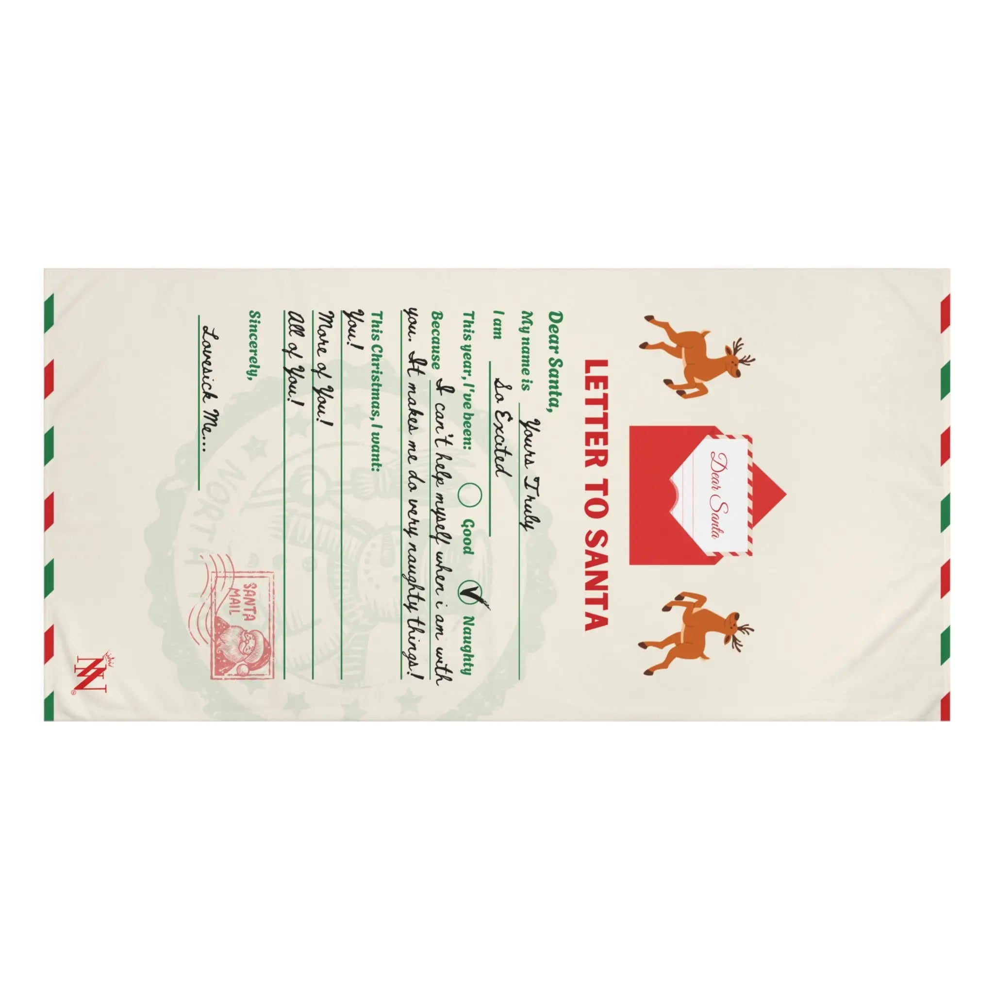 Letter to Santa | Mix & Match XL Fun-Flirty Lovers’ Towels