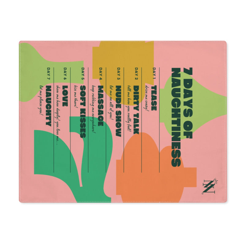 7 Days of Naughtiness | Mix & Match Playful Fun-Flirty Lovers’ Toy Mats