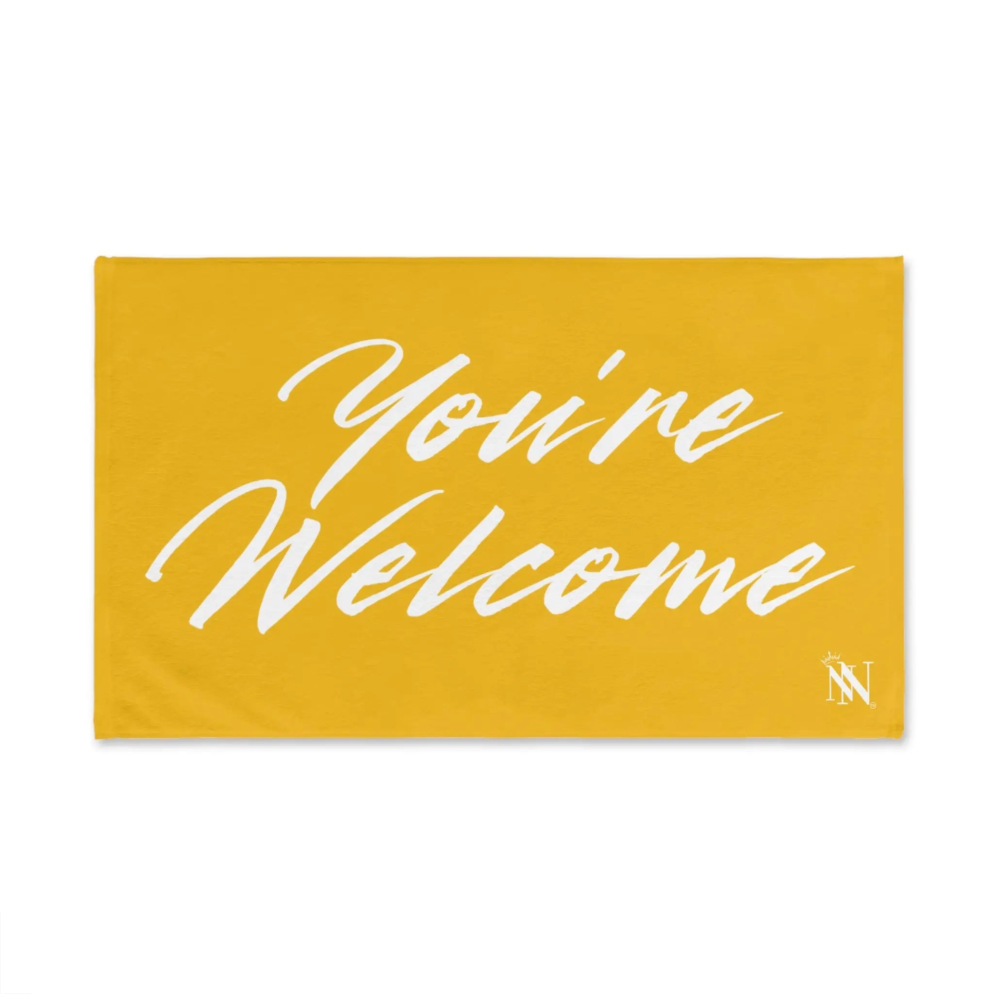 Simply Youâre Welcome Yellow Cum Towel