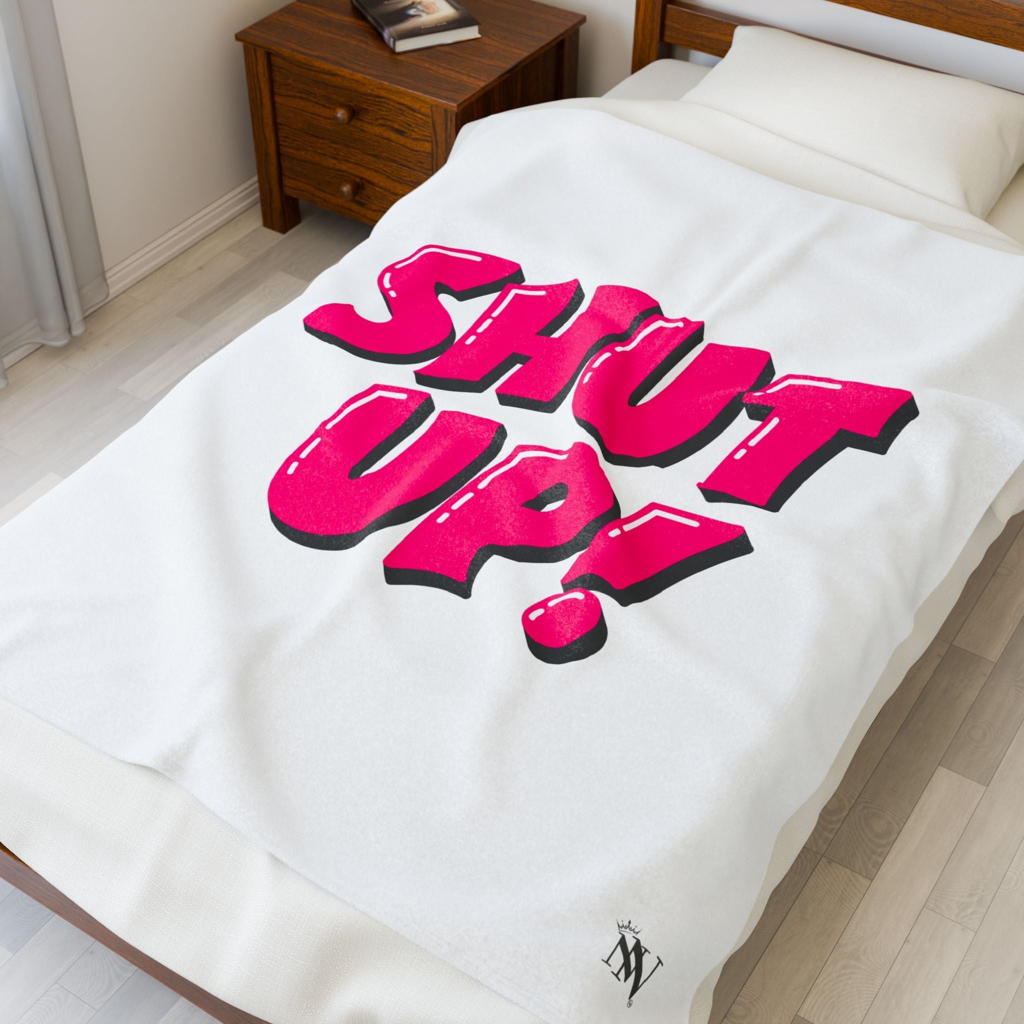 Shut Up! | Mix & Match Velveteen Fun-Flirty Loversā Blankets