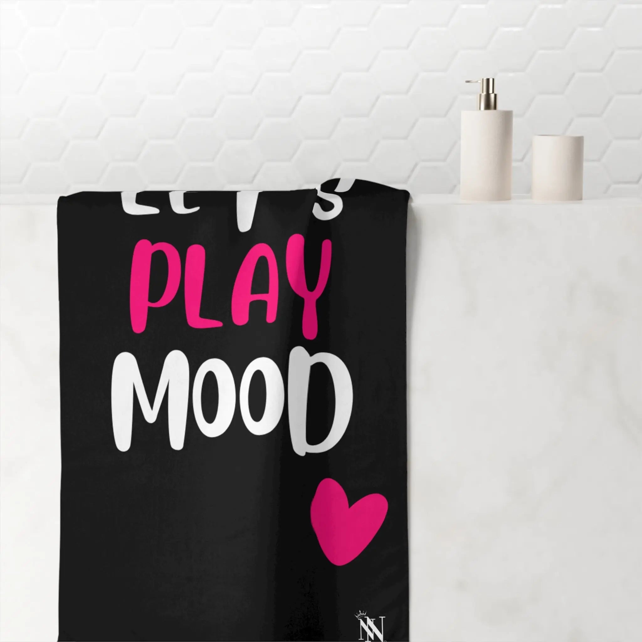 Let’s Play Mood Hearts | Mix & Match XL Fun-Flirty Lovers’ Towels