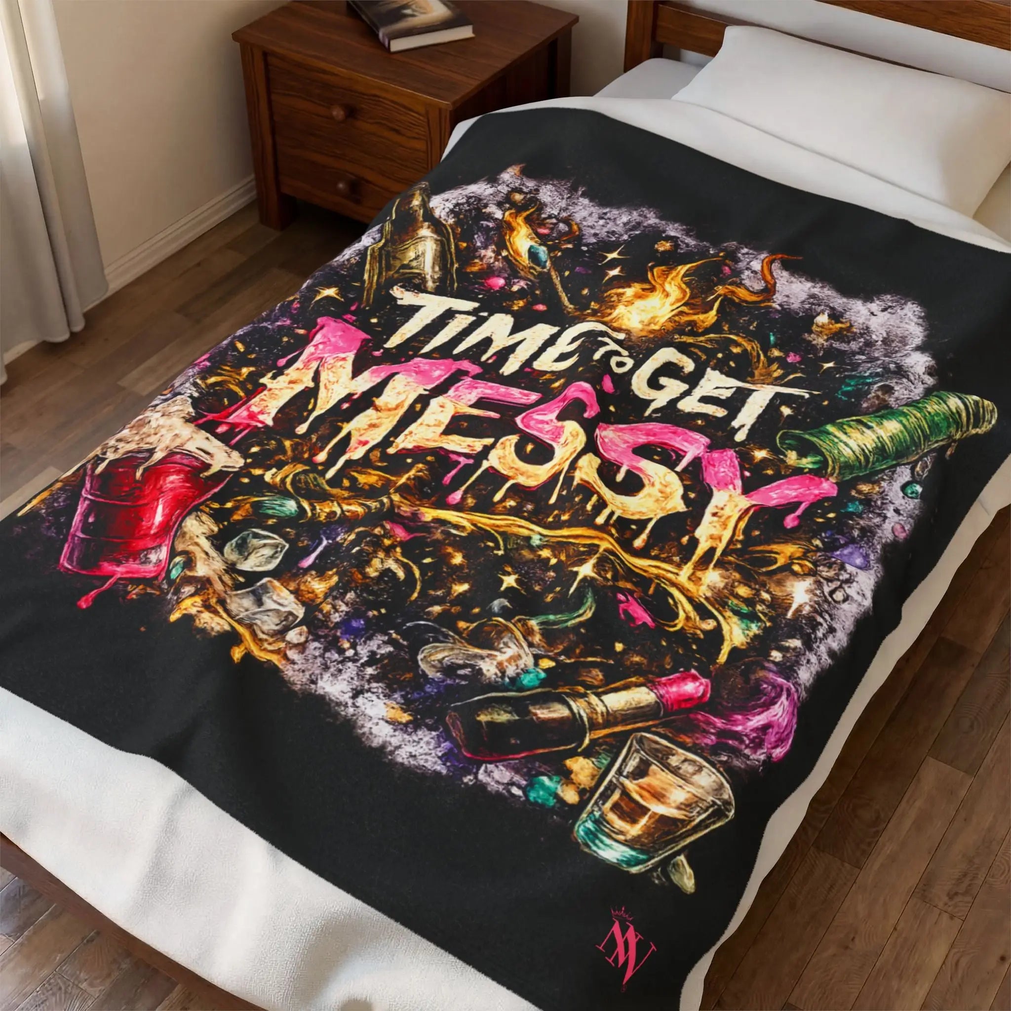Time to Get Messy Party Blanket