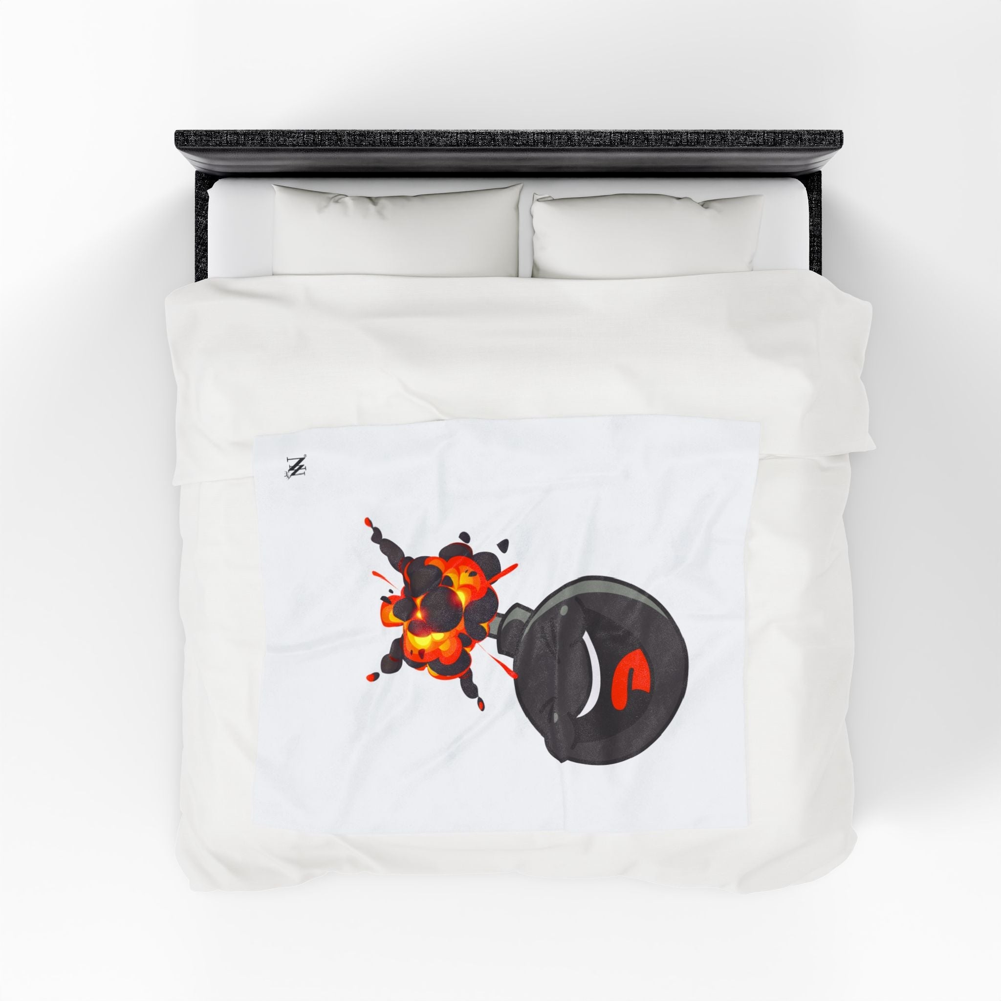 Going to Explode Pop Emoji | Mix & Match Velveteen Fun-Flirty Lovers’ Blankets