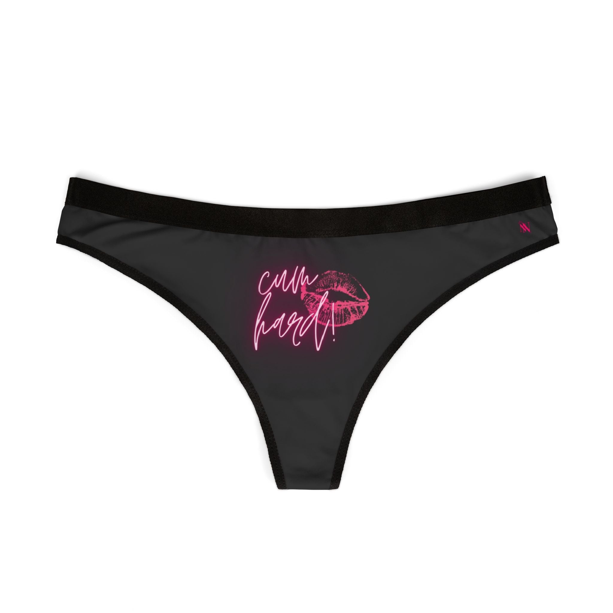 Cum Hard! Kiss Mark | Mix & Match Women’s Fun-Flirty Lovers’ Thongs