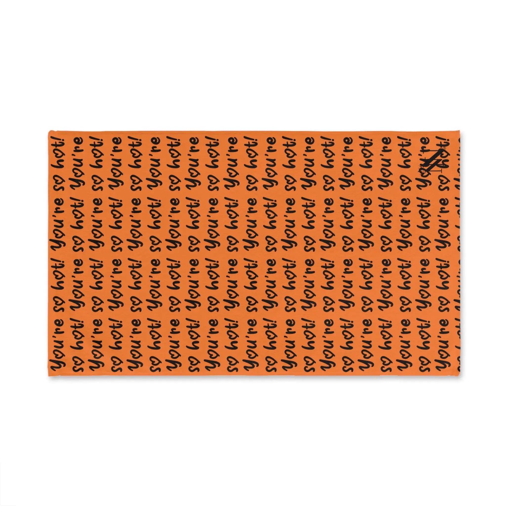 Youâre So Hot! Patterned Crusta Bright Orange Cum Towel