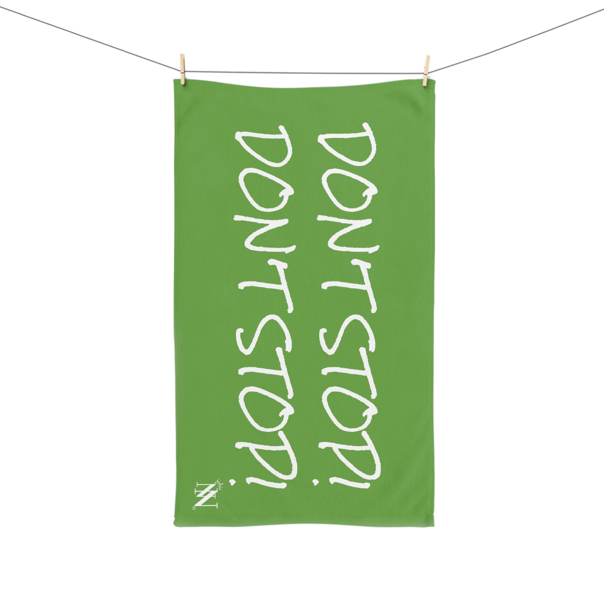 Don’t Stop! Don’t Stop Lime Green | Mix & Match Classic Fun-Flirty Lovers’ Towels