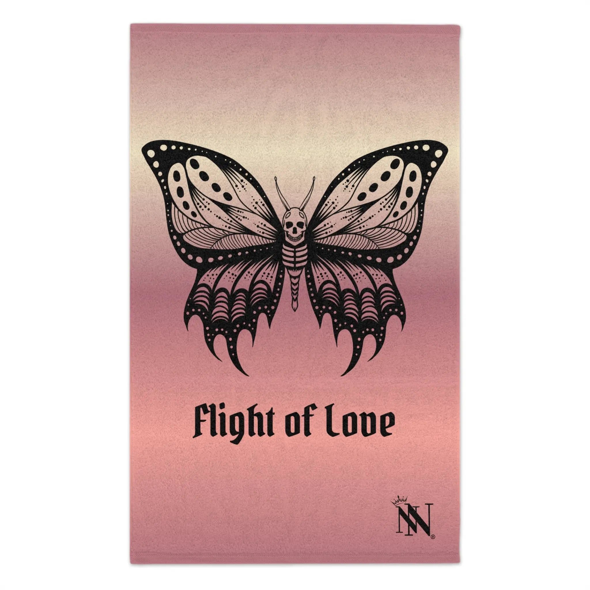 Flight of Love Skull Butterfly Sex Towel