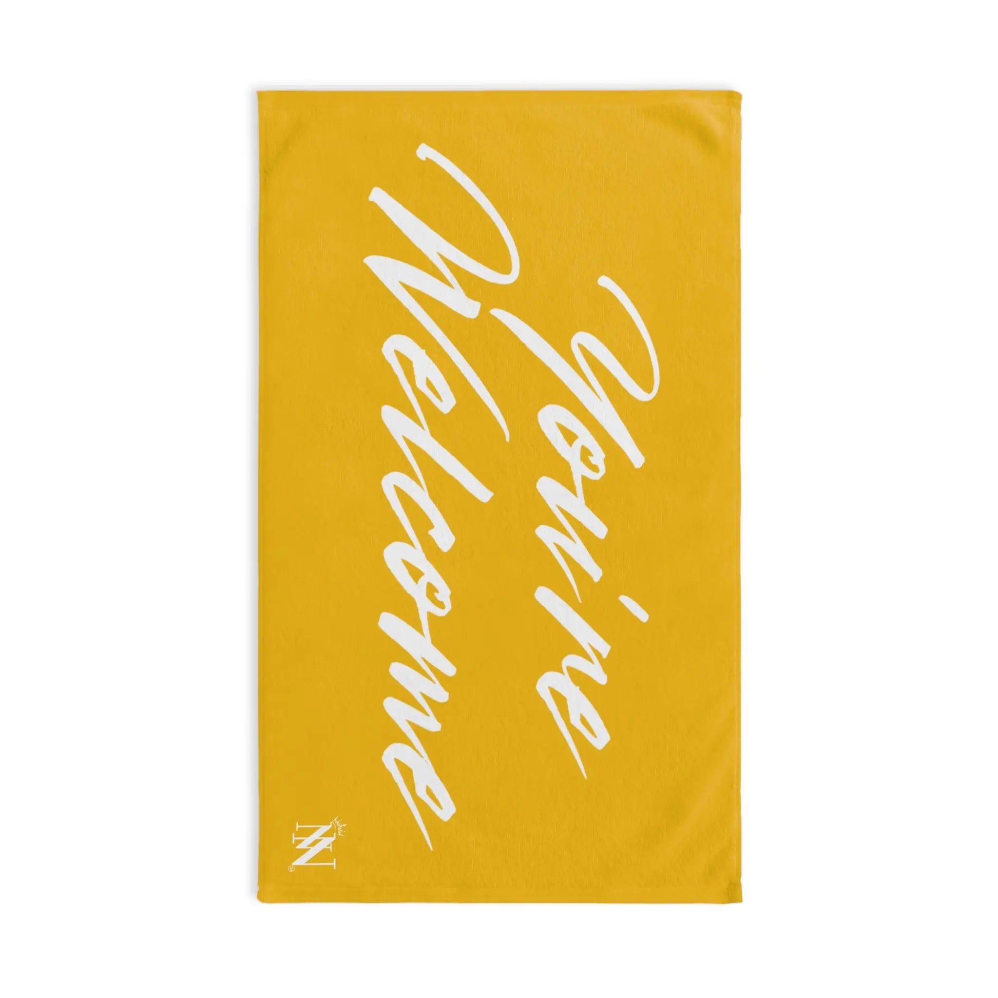 Simply Youâre Welcome Yellow Cum Towel