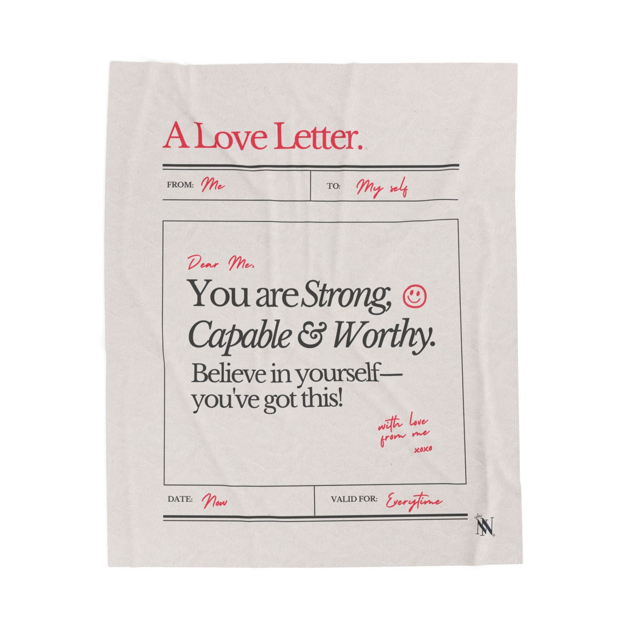 A Love Letter to Myself | Mix & Match Soft Fun-Flirty Lovers’ Blankets