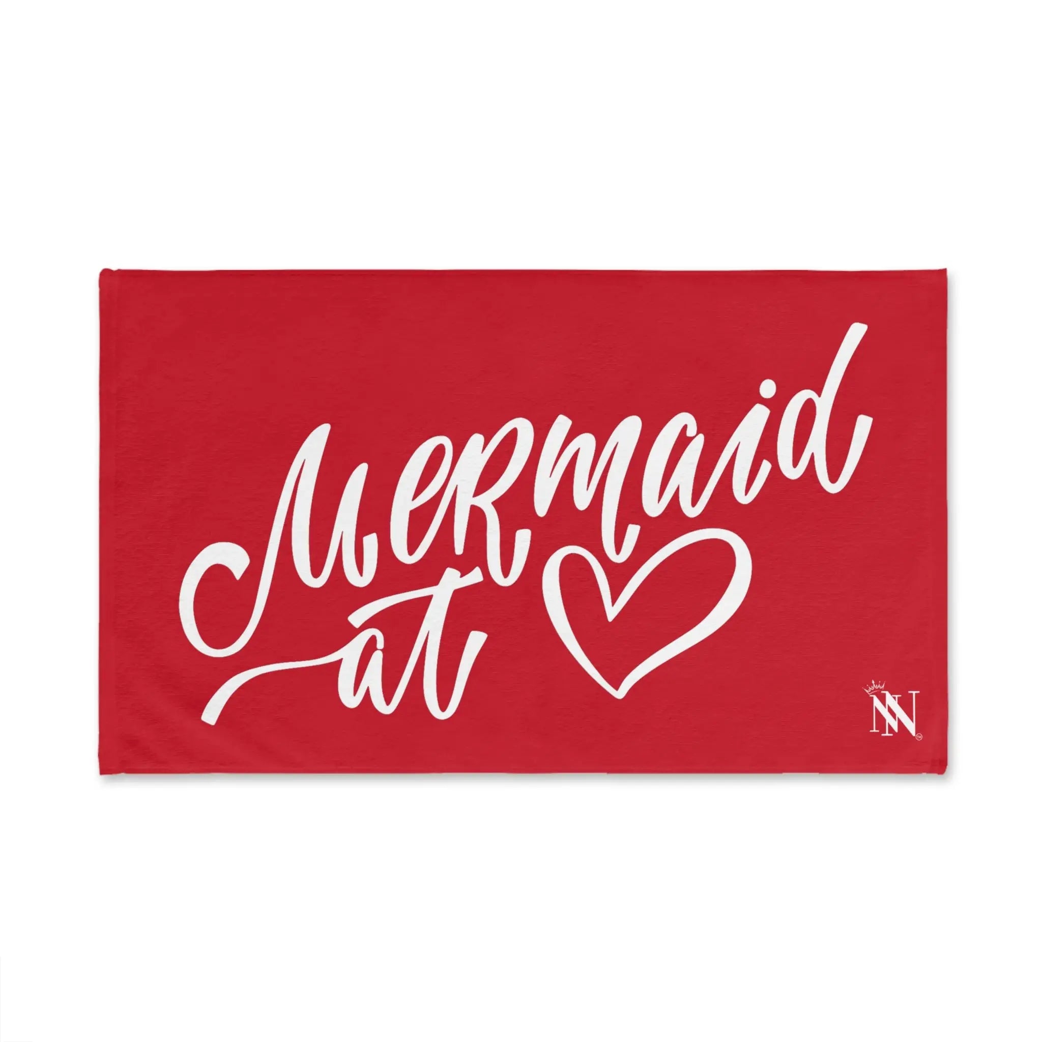 Mermaid At Heart Red Cum Towel