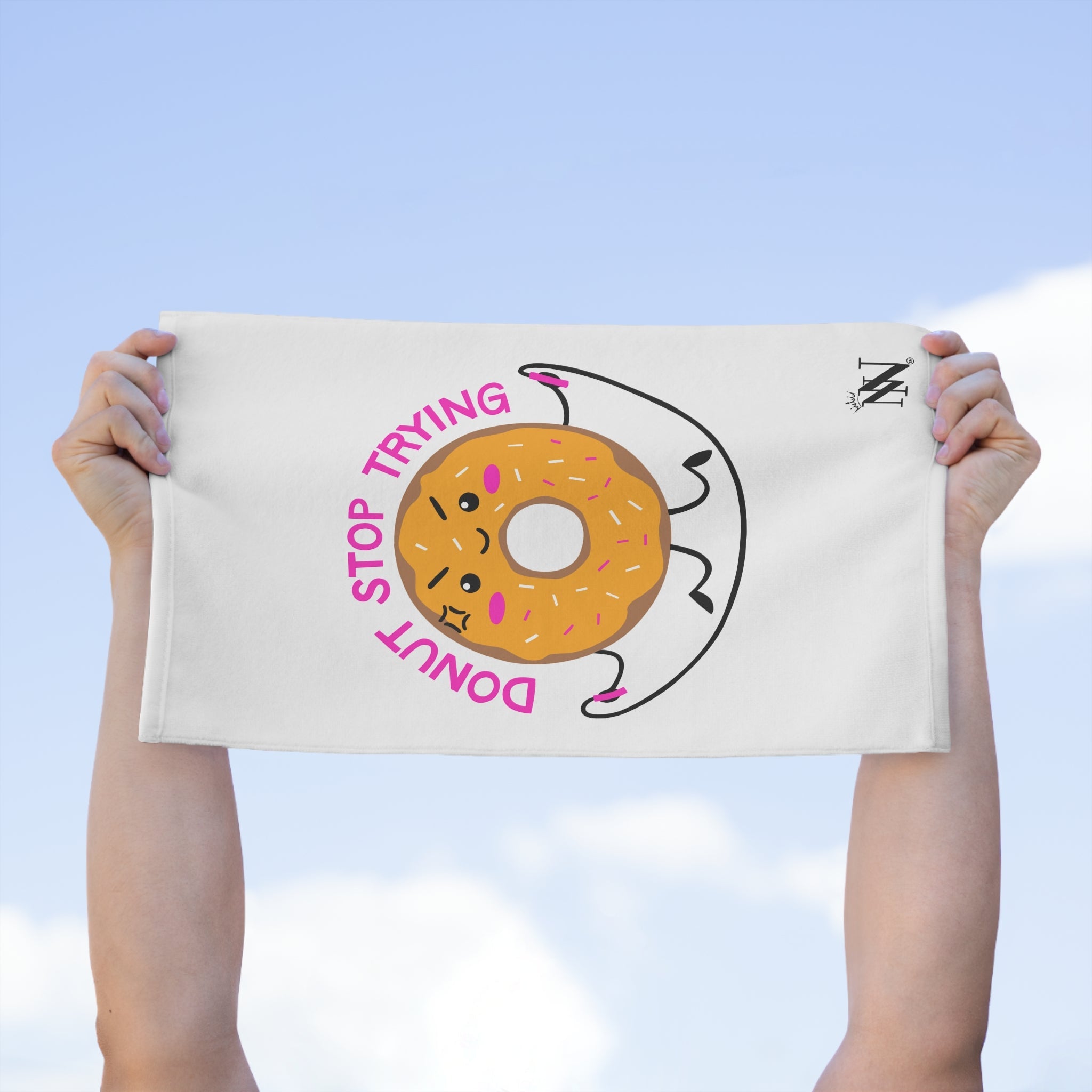 Donut Stop Trying | Mix & Match Soft Fun-Flirty Lovers’ Towels