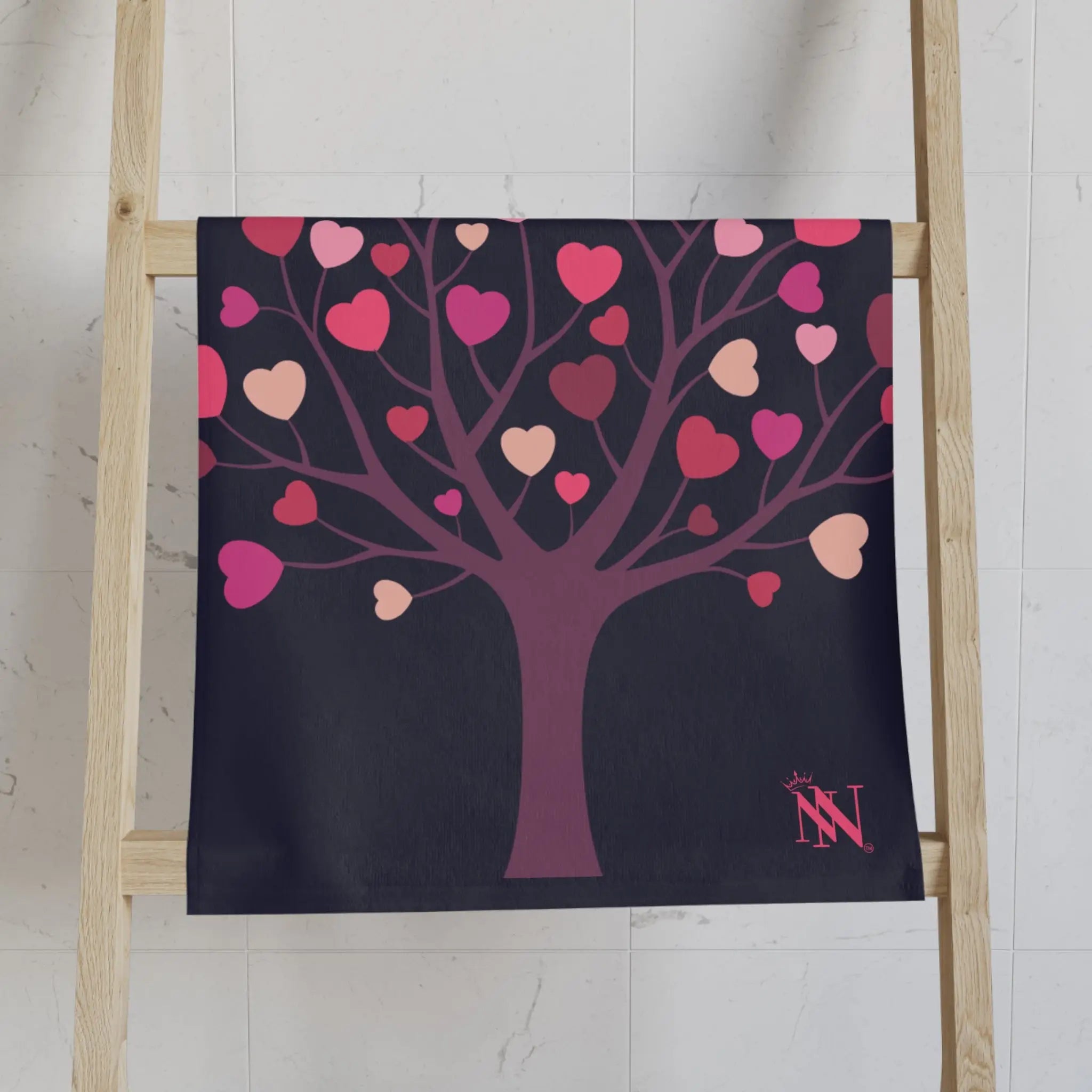 Engaged! Tree of Love | Nectar Napkins Classic Fun-Flirty Lovers’ Towels