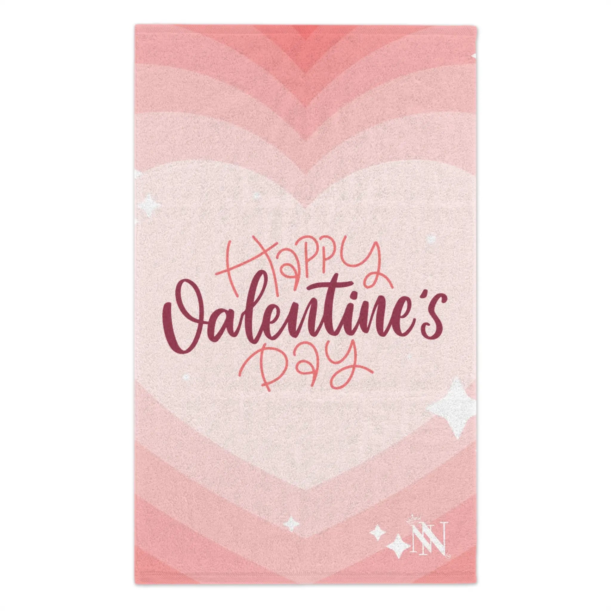 Happy Valentine’s Day Ombre Heart Silky Soft Sex Towel