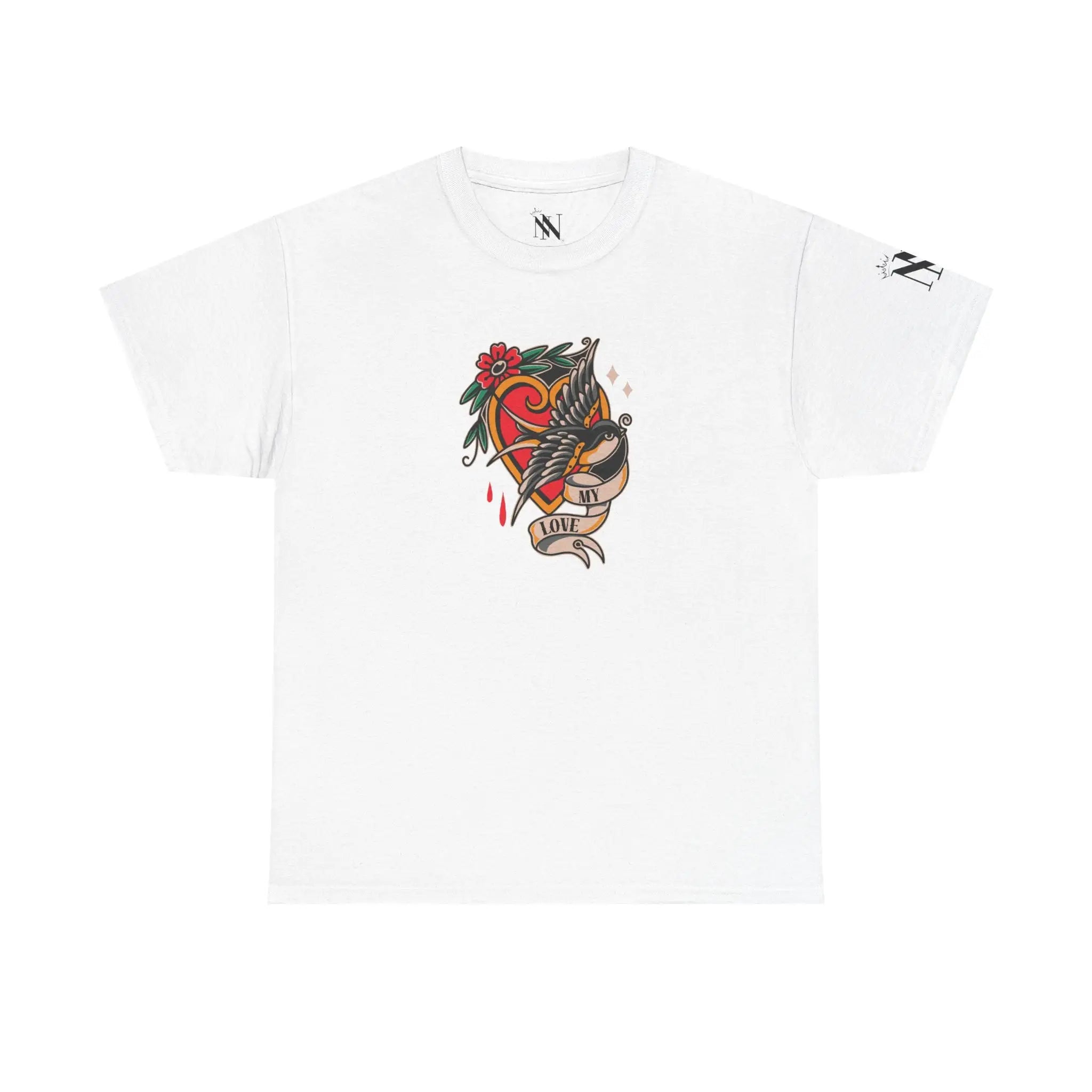 My Love Traditional Tattoo | Mix & Match 100% Cotton Unisex Fun-Flirty Lovers’ Tees