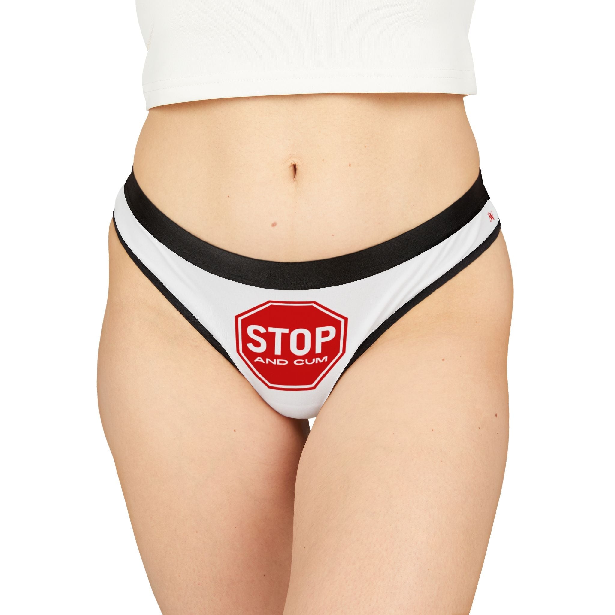 Stop And Cum Sign | Mix & Match Women’s Fun-Flirty Lovers’ Thongs