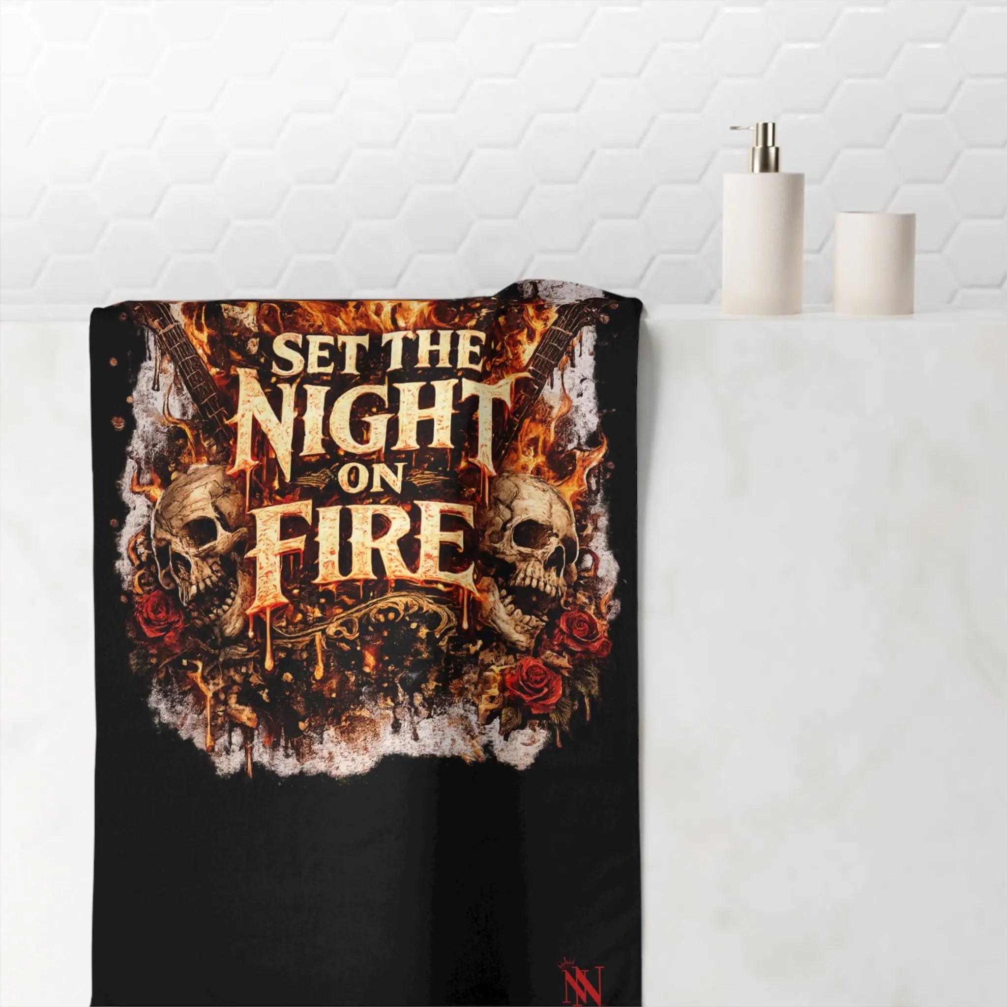 Set the Night on Fire | Nectar Napkins XL Fun-Flirty Lovers’ Towels