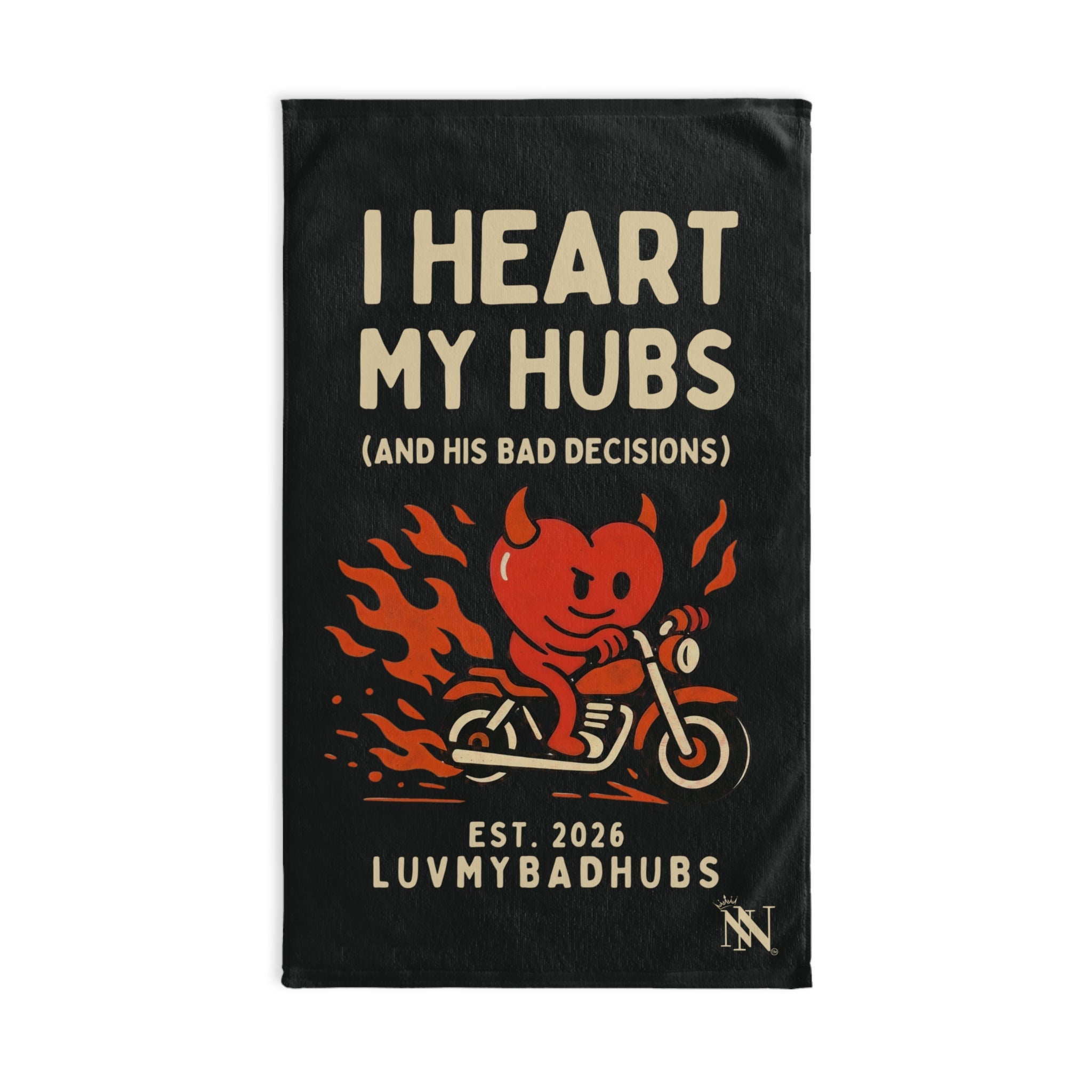 I Heart My Hubs | Mix & Match Classic Fun-Flirty Lovers’ Towels