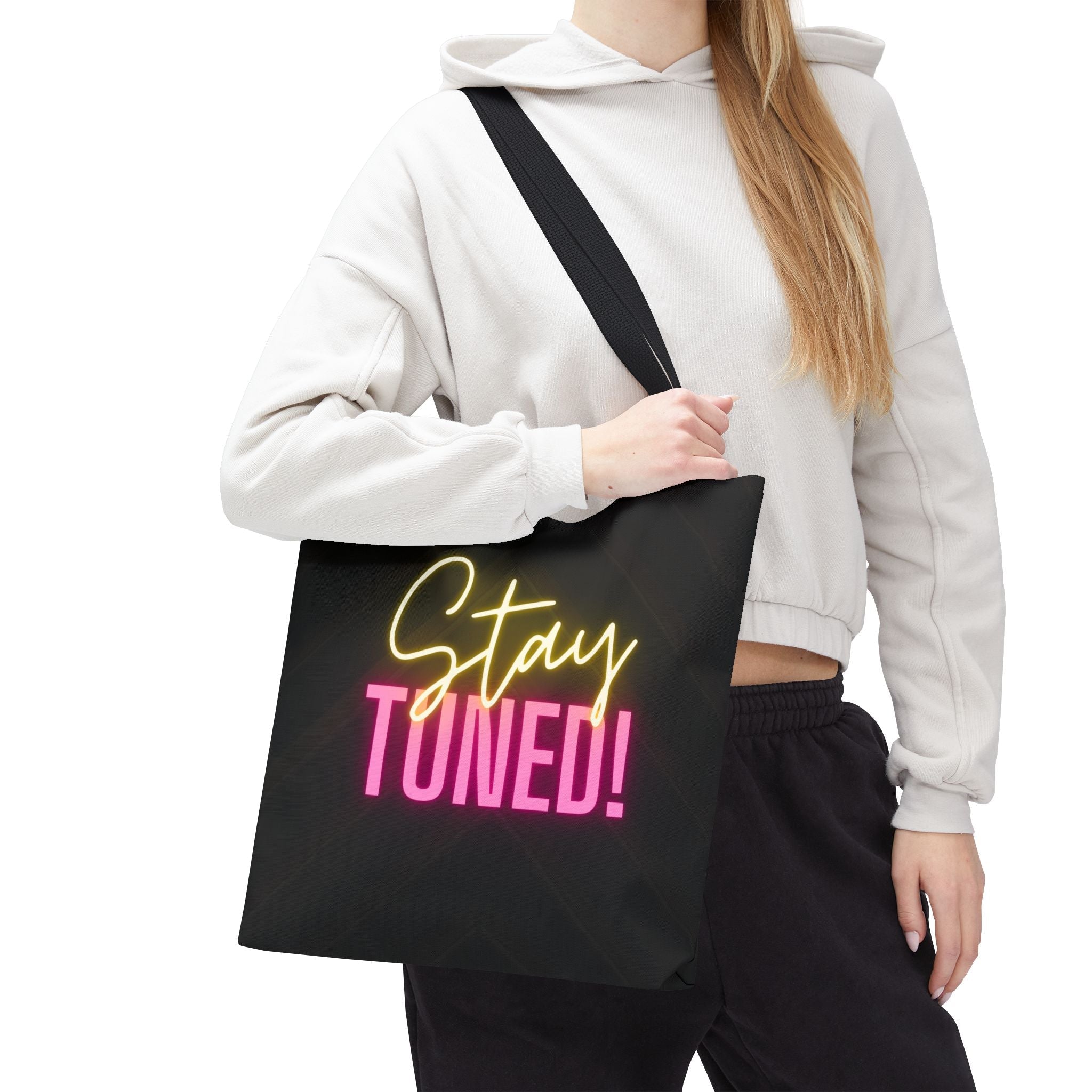 Stay Tuned! Neon Fun Everyday Cute Tote Bag