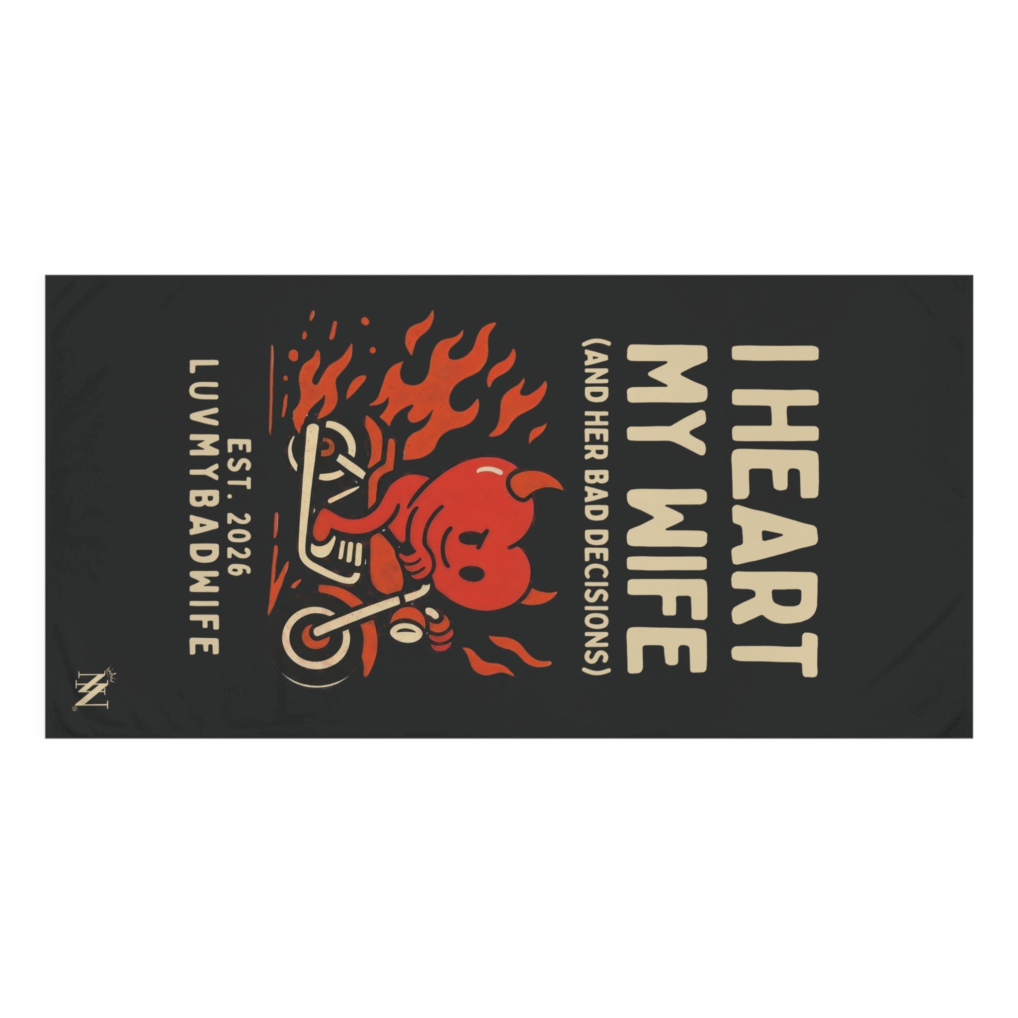 I Heart My Wife | Mix & Match XL Fun-Flirty Lovers’ Towels