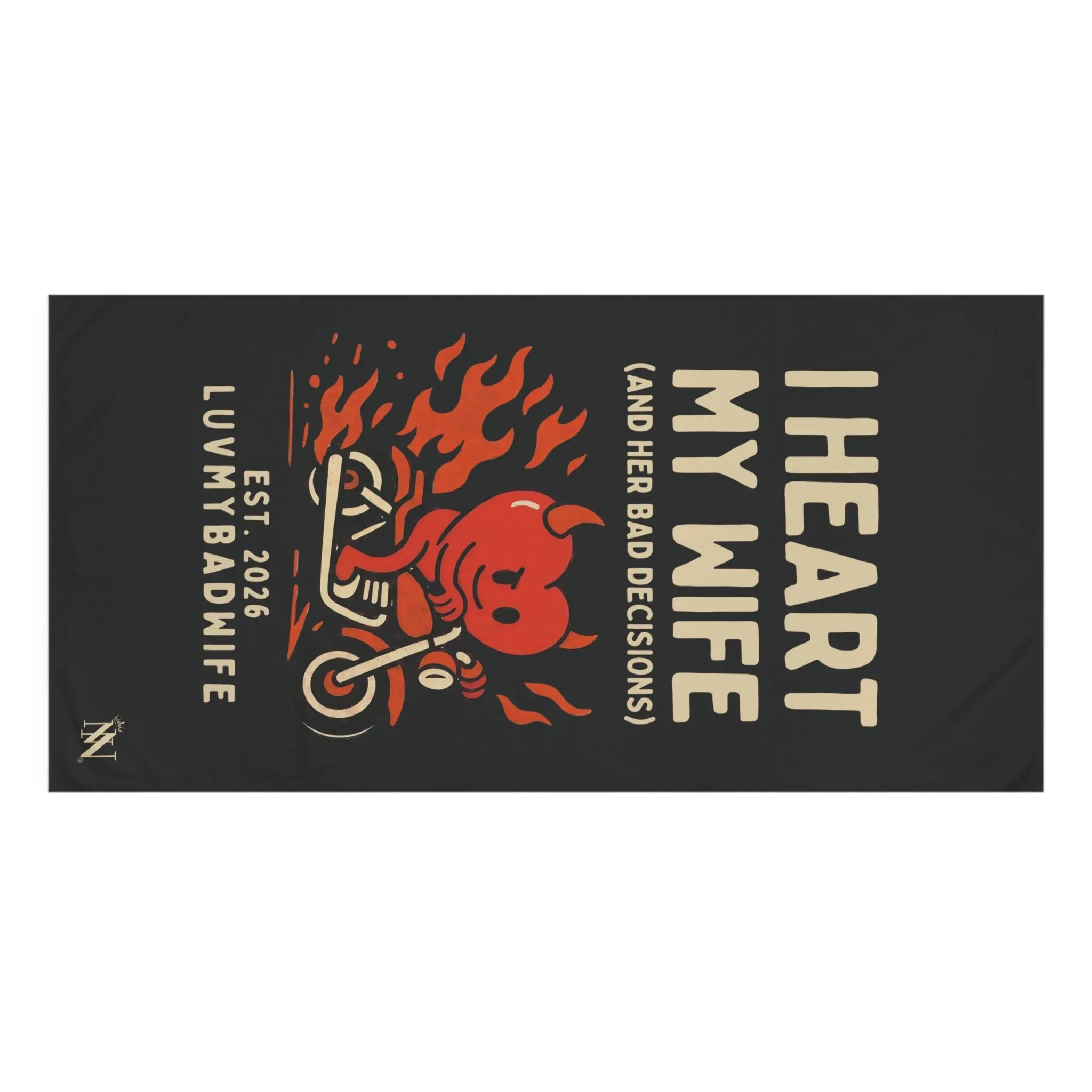 I Heart My Wife | Mix & Match XL Fun-Flirty Lovers’ Towels