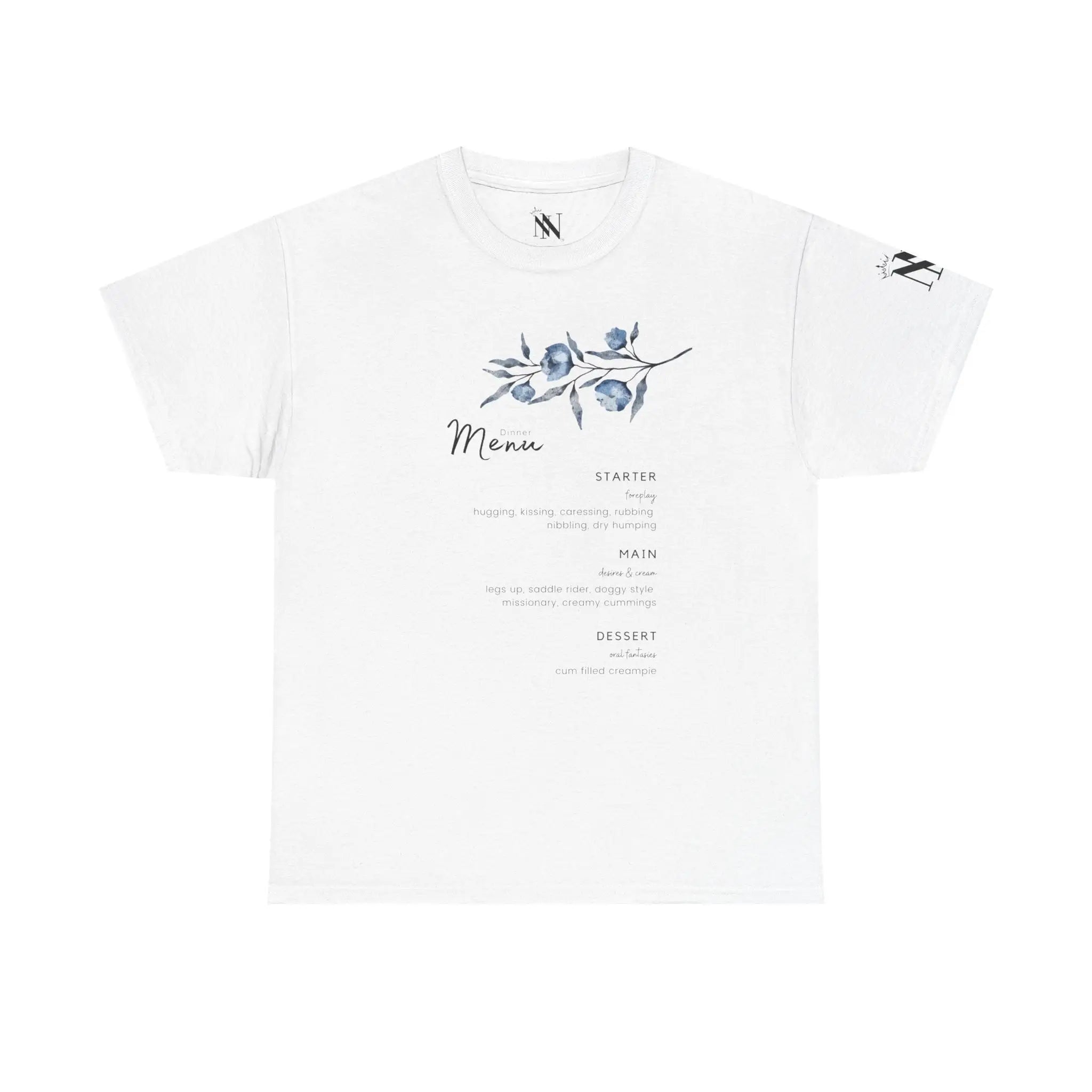 Dinner Menu | Mix & Match 100% Cotton Unisex Fun-Flirty Lovers’ Tees