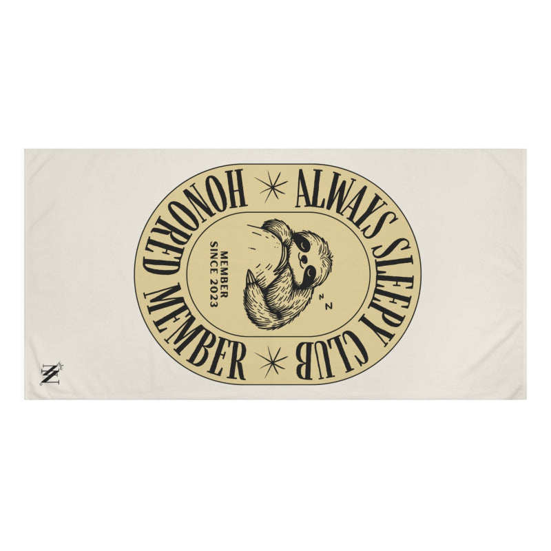Always Sleepy Club Sloth | Mix & Match XL Fun-Flirty Lovers’ Towels